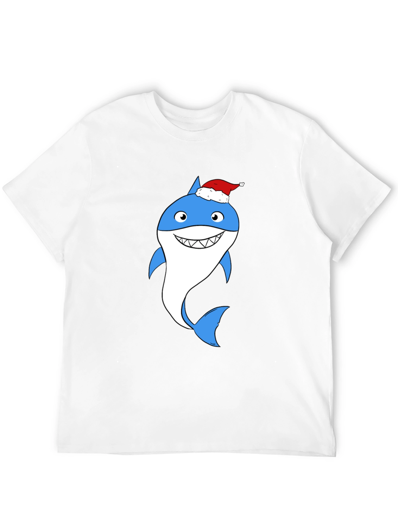 Christmas Shark Graphic Tee - Holiday Fun!