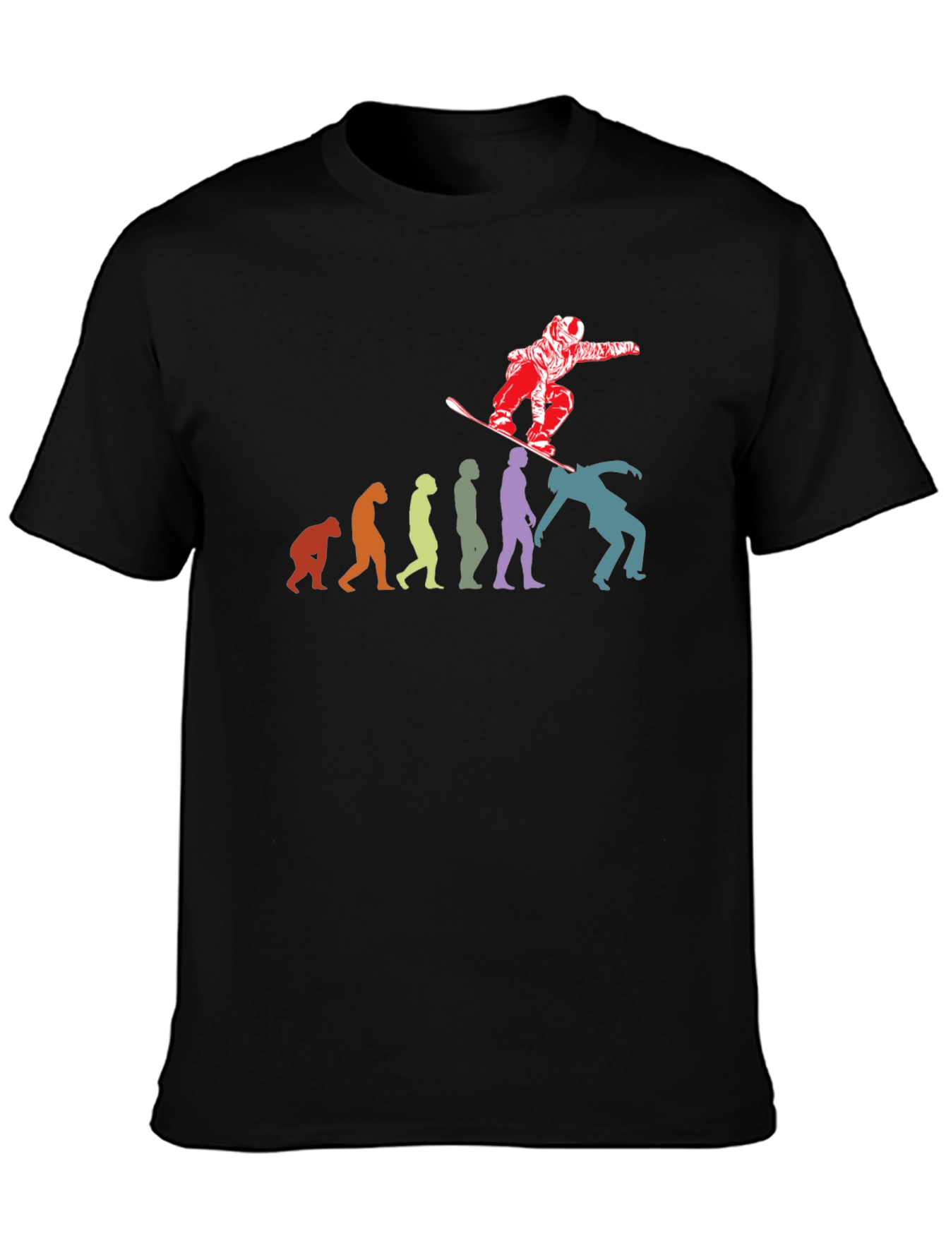 Snowboard Evolution T-Shirt - Funny Winter Sports Tee