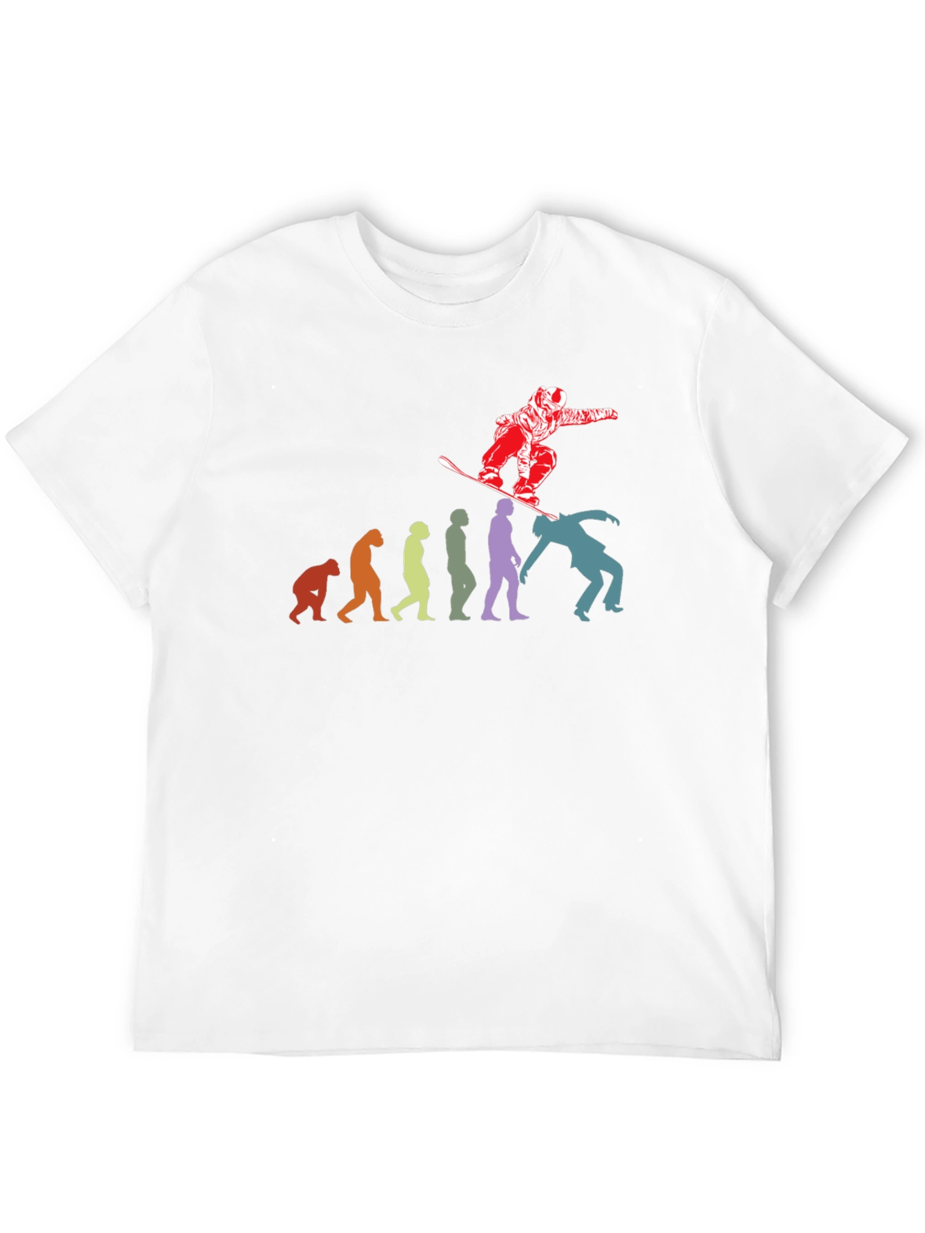 Snowboard Evolution T-Shirt - Funny Winter Sports Tee