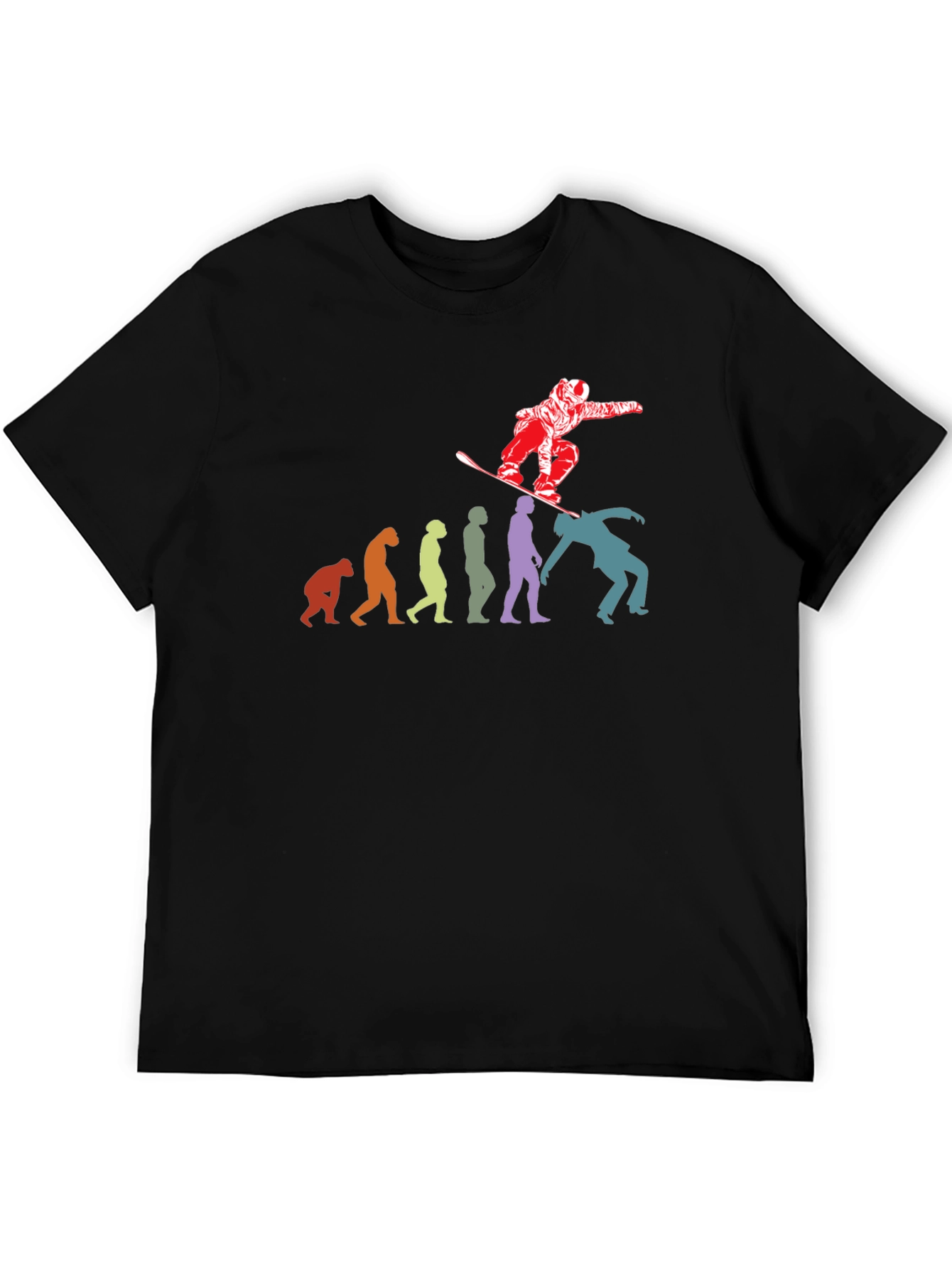 Snowboard Evolution T-Shirt - Funny Winter Sports Tee