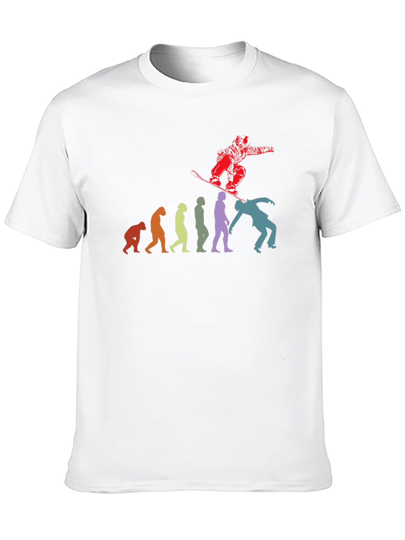 Snowboard Evolution T-Shirt - Funny Winter Sports Tee