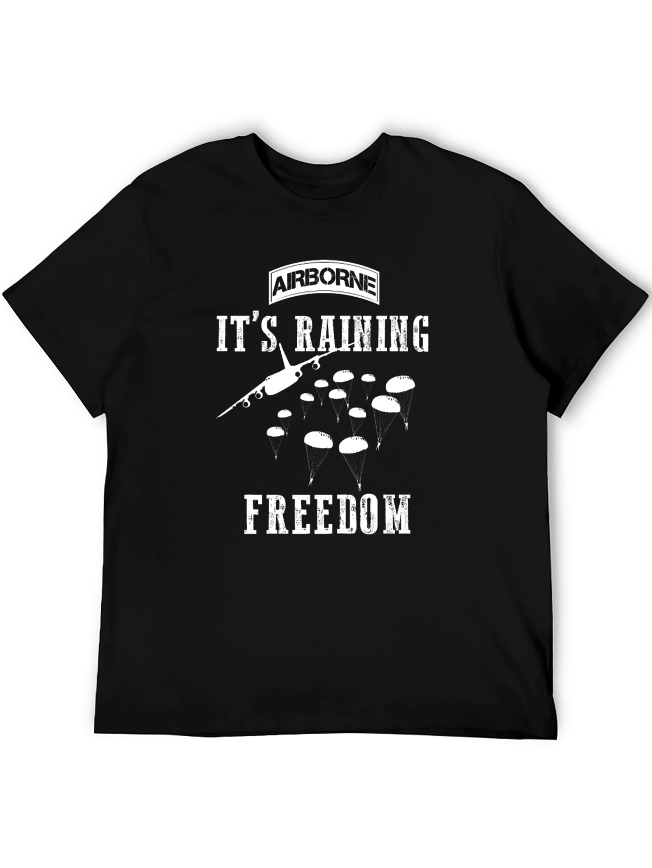 Airborne Its Raining Freedom Graphic T-Shirt