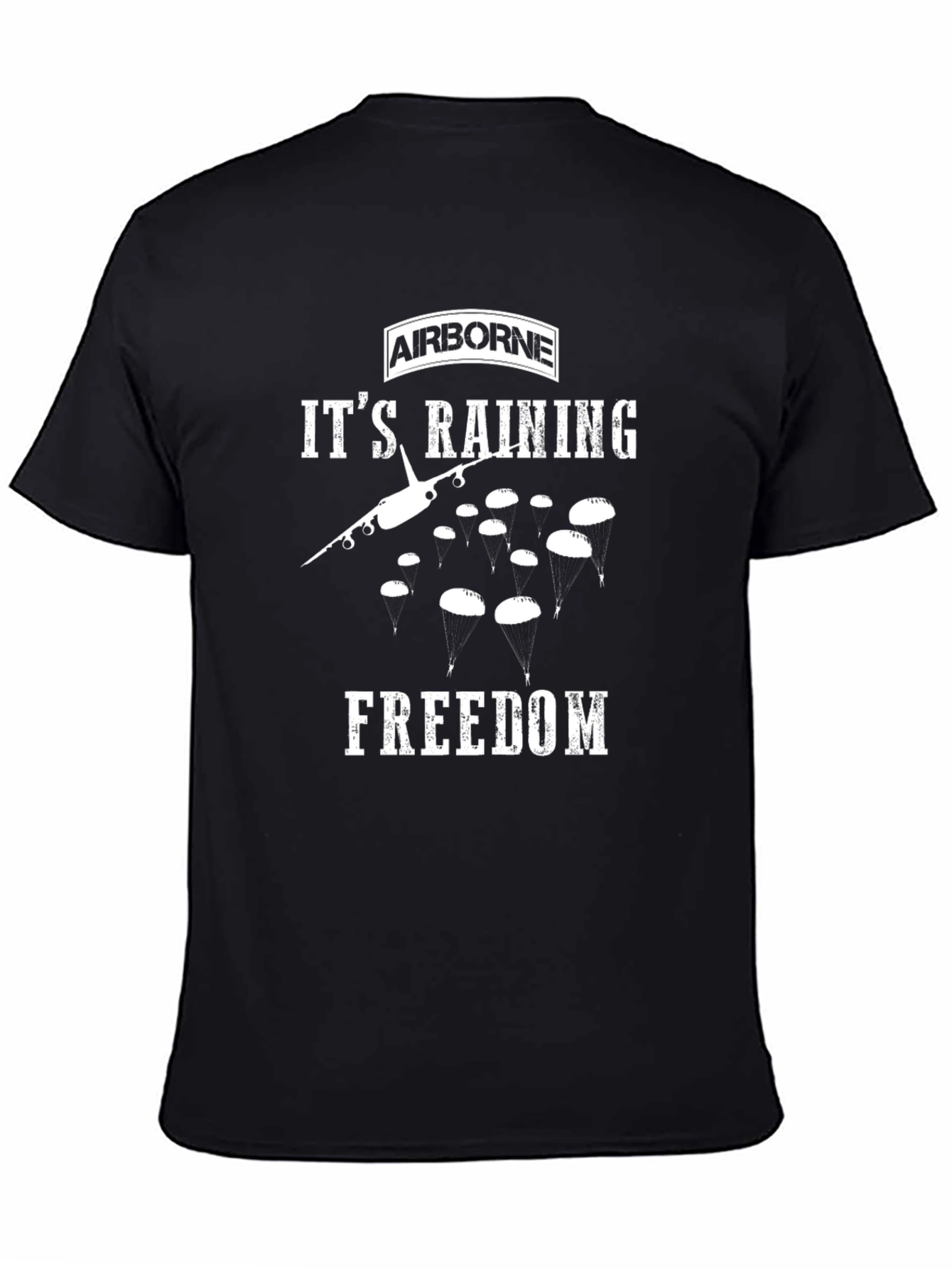 Airborne Its Raining Freedom Graphic T-Shirt