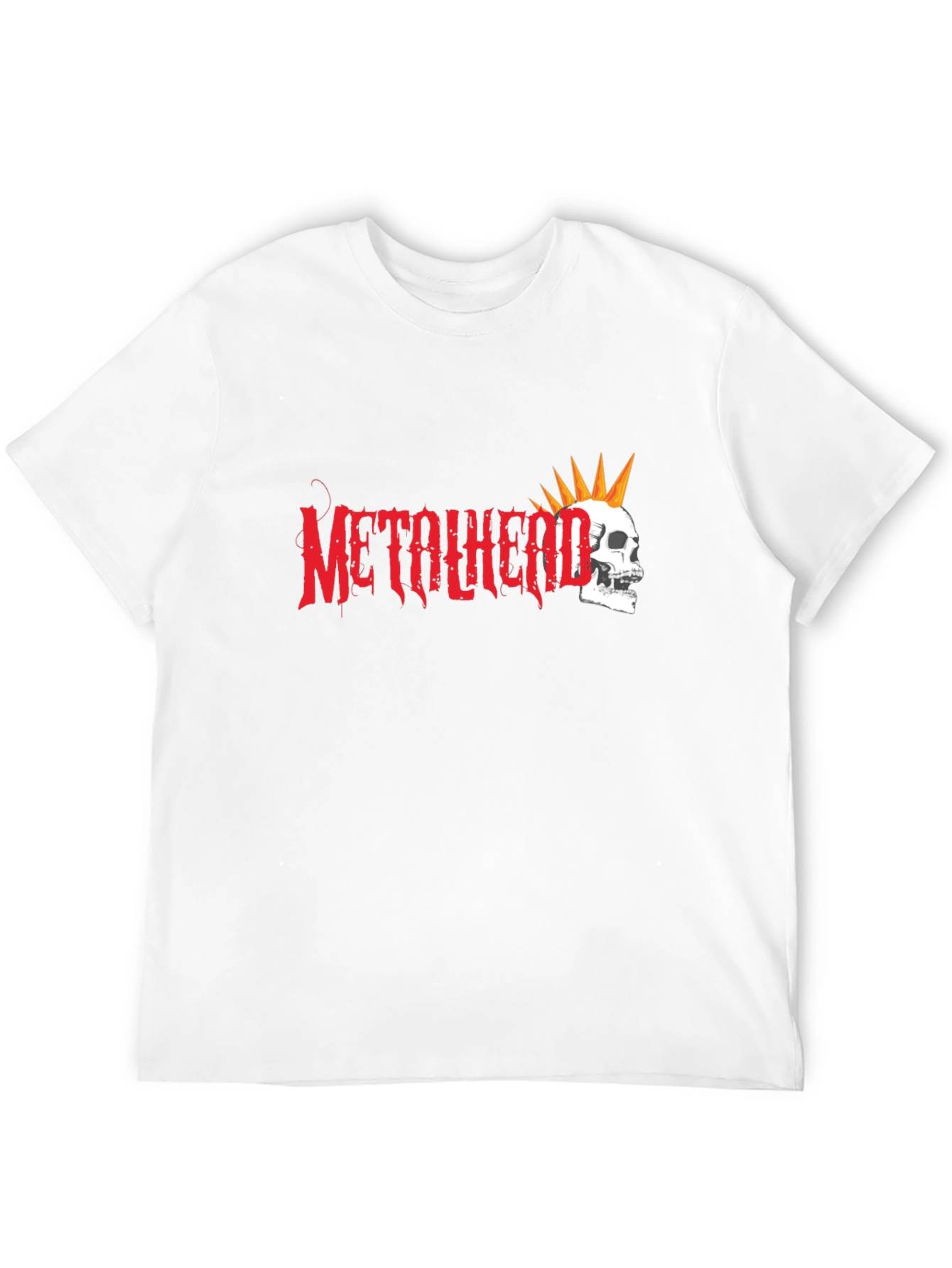 Metalhead Skull Graphic T-Shirt - Black Cotton Tee