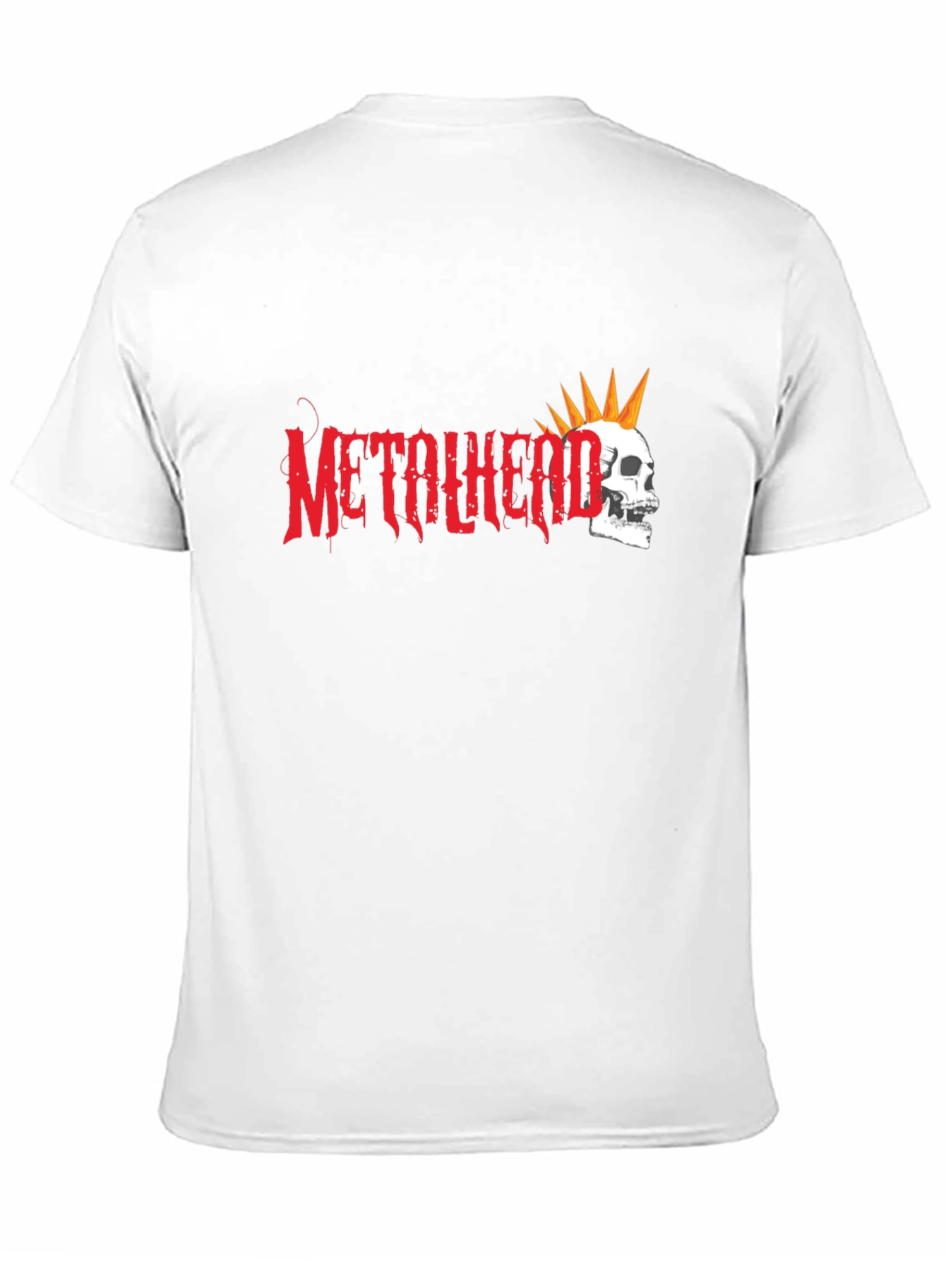 Metalhead Skull Graphic T-Shirt - Black Cotton Tee