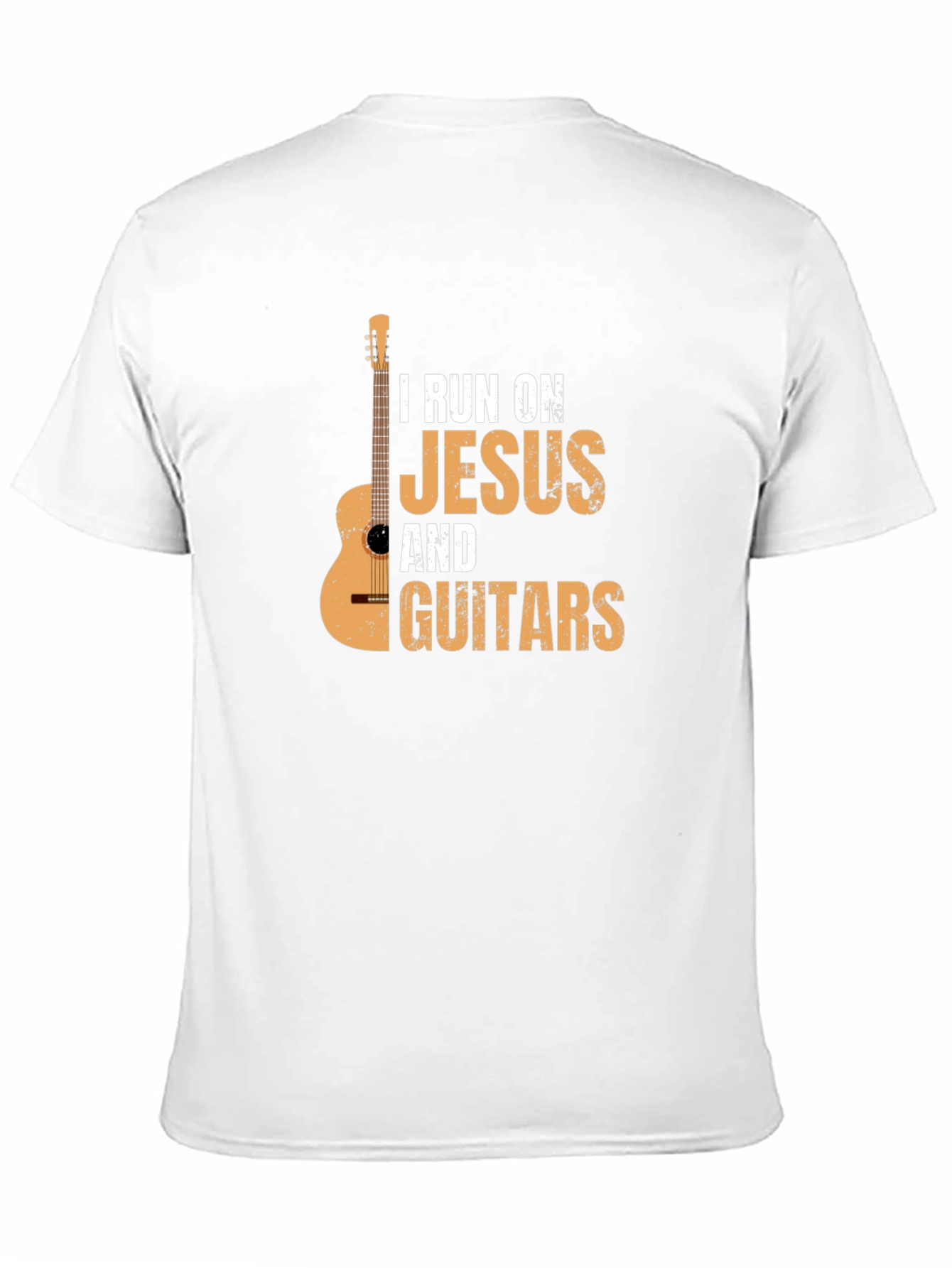 I Run On Jesus & Guitars Graphic T-Shirt