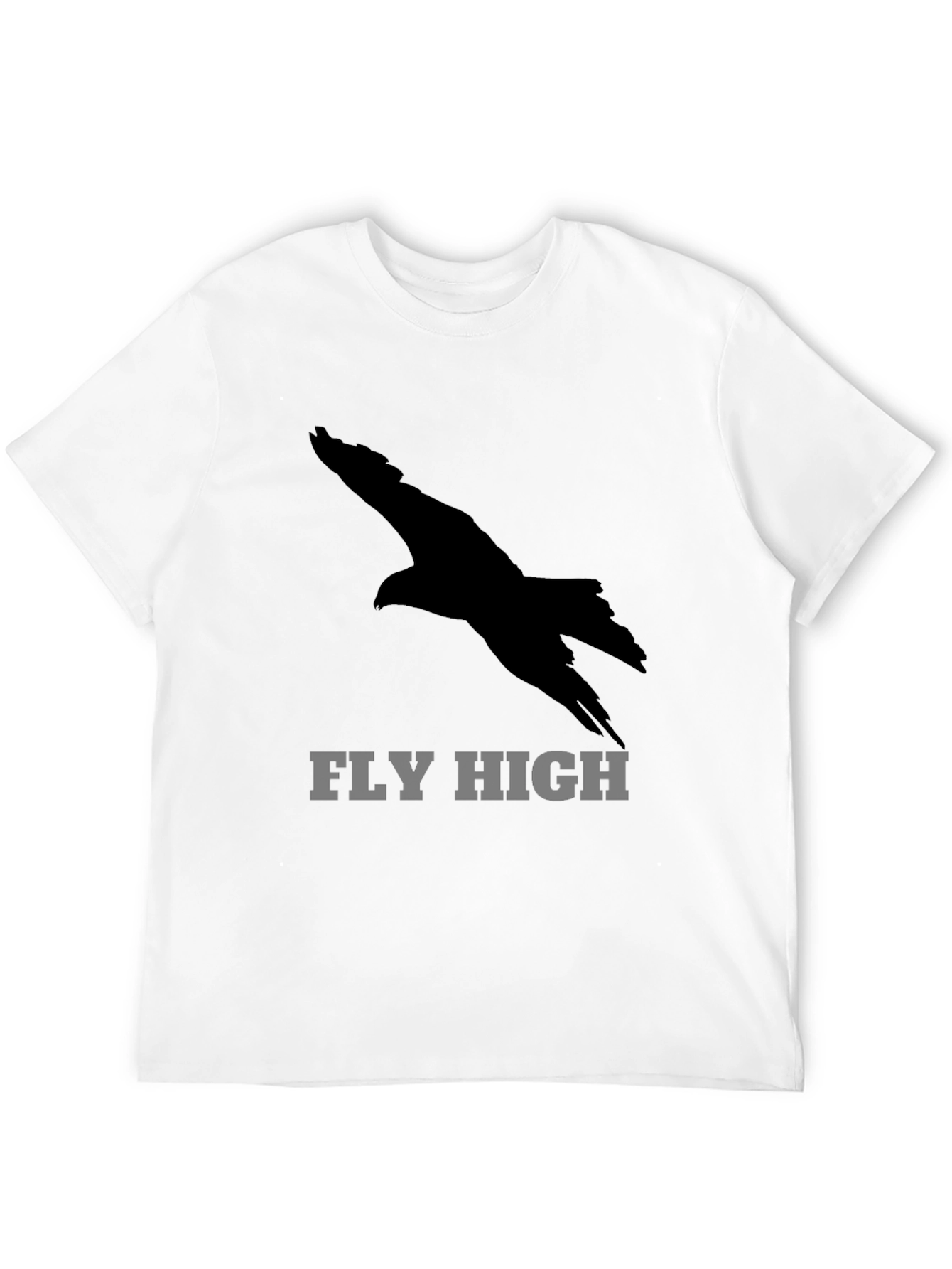 Fly High Eagle Graphic Black T-Shirt