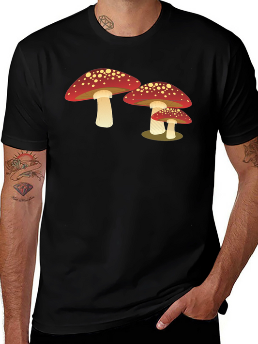Mushroom Graphic T-Shirt - Cool Casual Tee