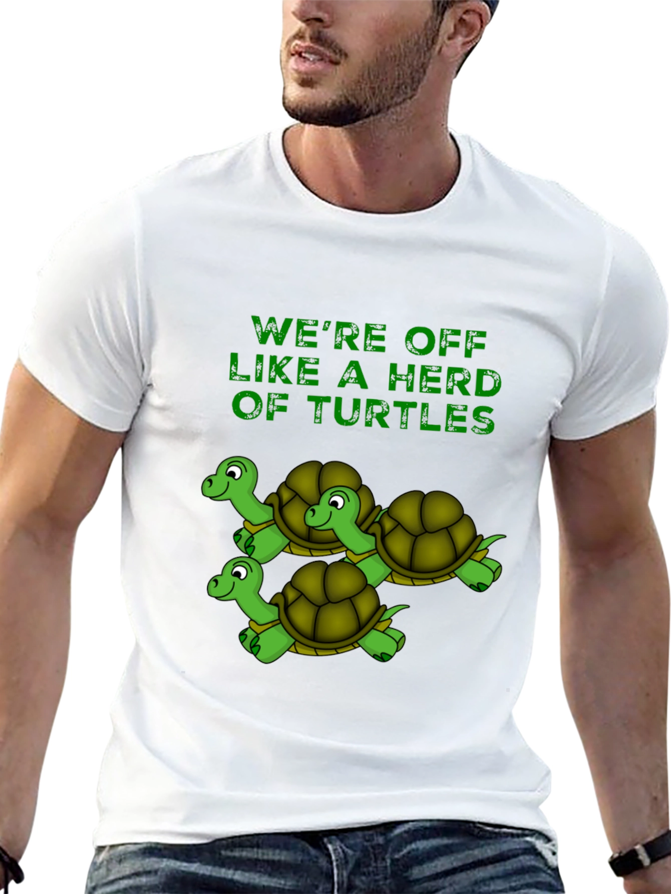 Herd of Turtles Graphic T-Shirt - Black
