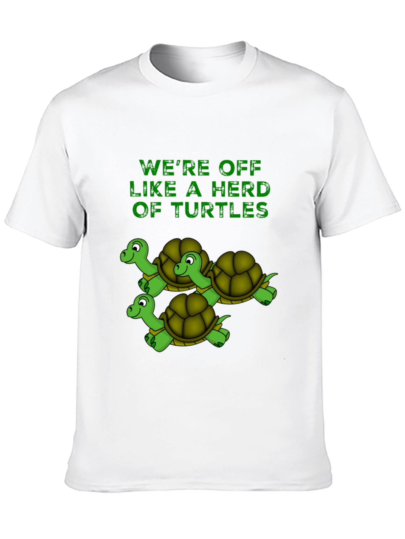 Herd of Turtles Graphic T-Shirt - Black
