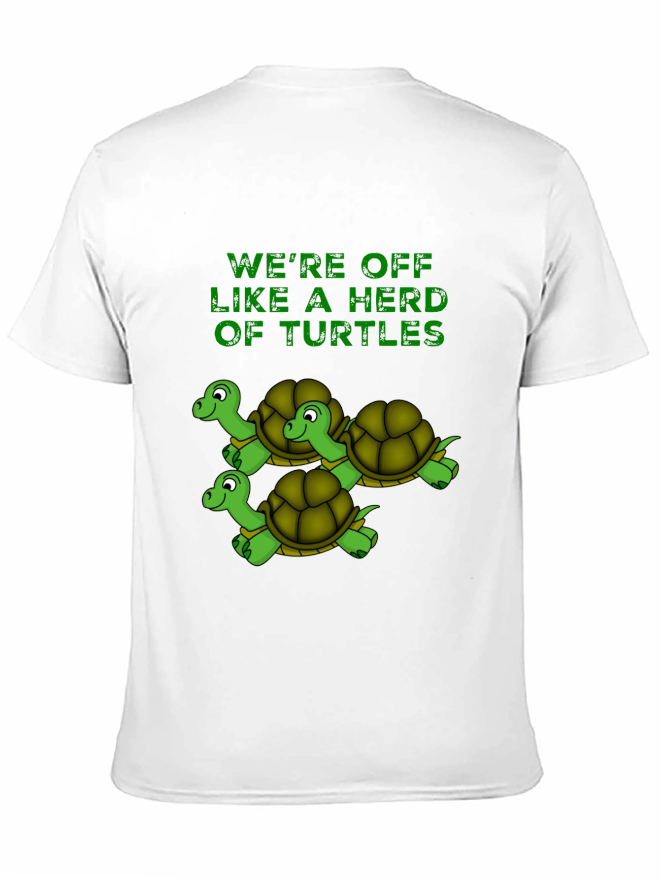 Herd of Turtles Graphic T-Shirt - Black