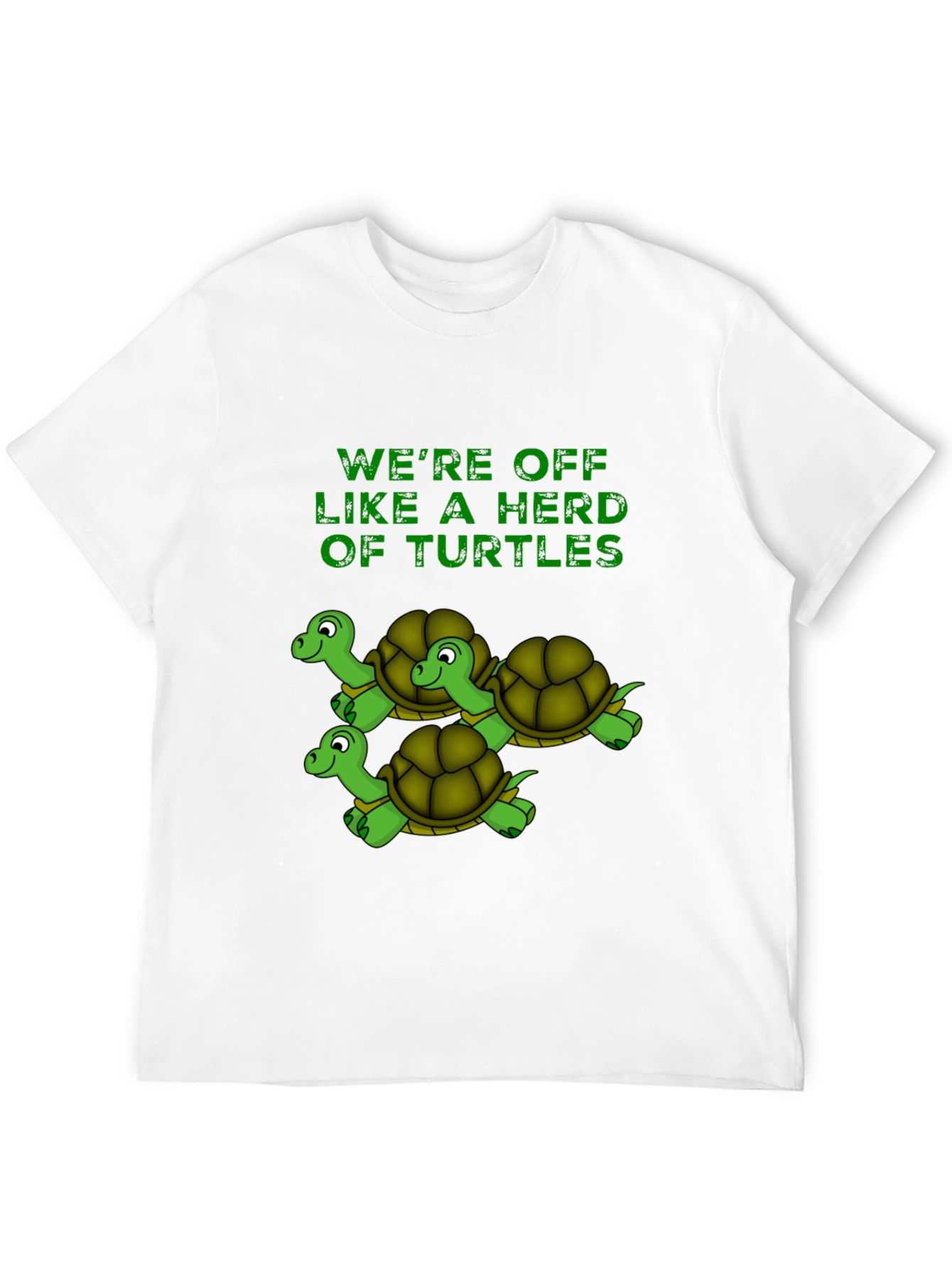 Herd of Turtles Graphic T-Shirt - Black
