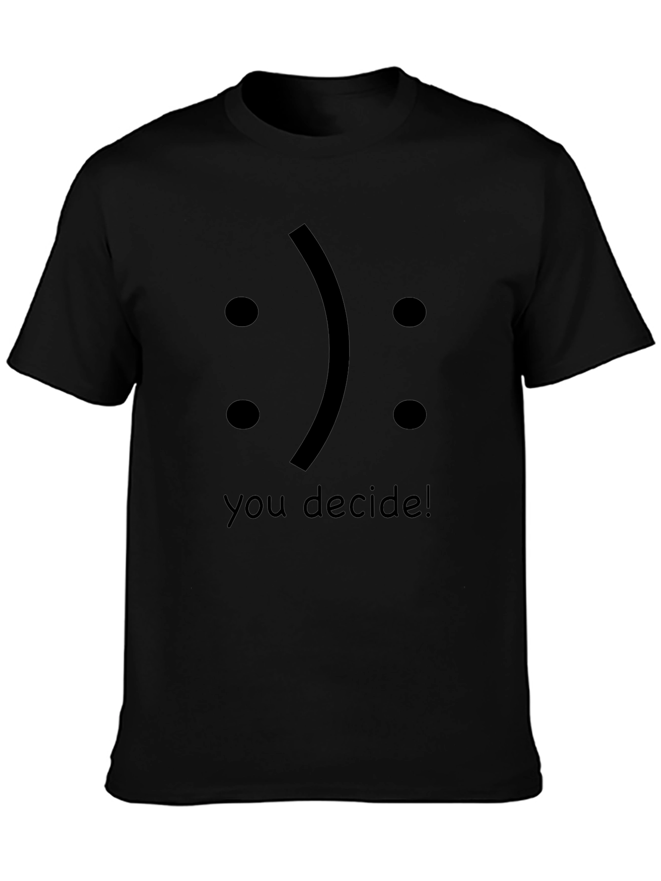 Decide! Graphic T-Shirt Mens Crew Neck Tee