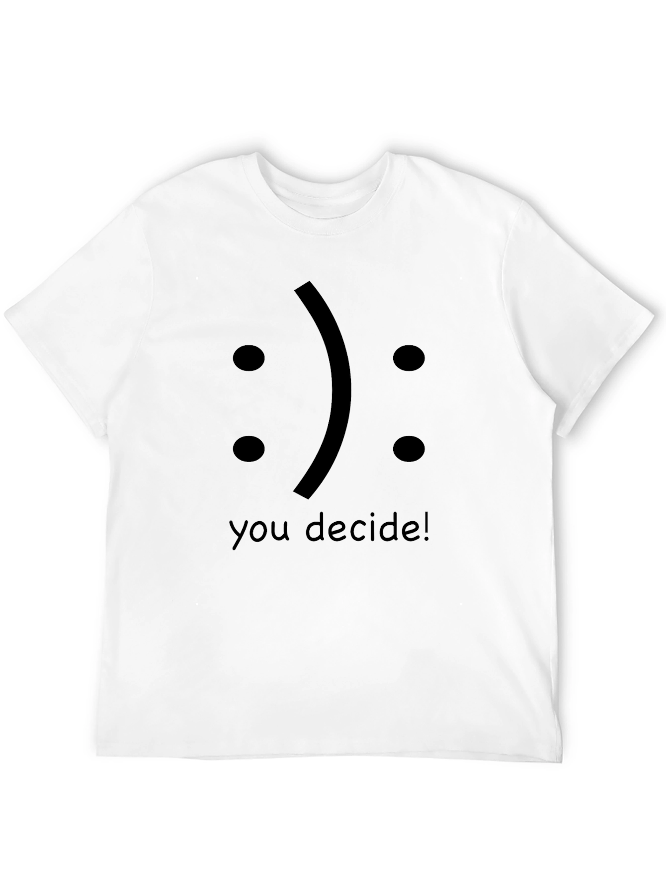 Decide! Graphic T-Shirt Mens Crew Neck Tee