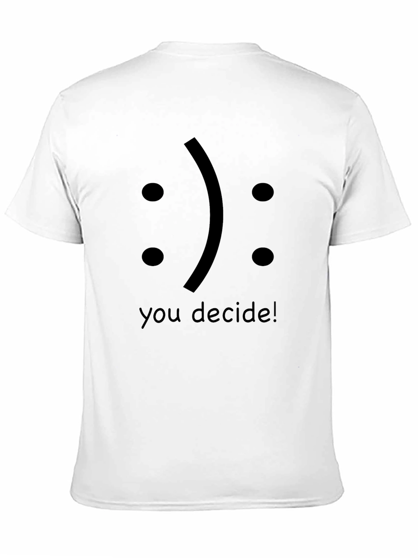 Decide! Graphic T-Shirt Mens Crew Neck Tee