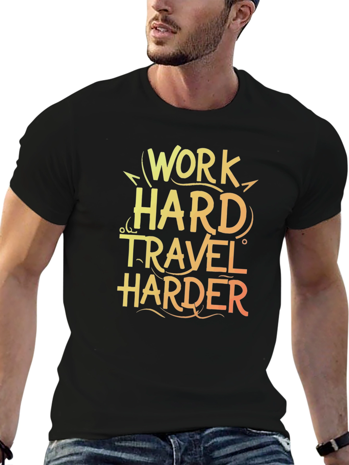 Work Hard Travel Harder Graphic Tee