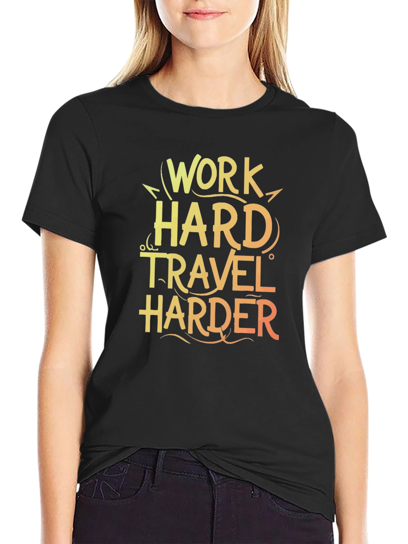 Work Hard Travel Harder Graphic Tee