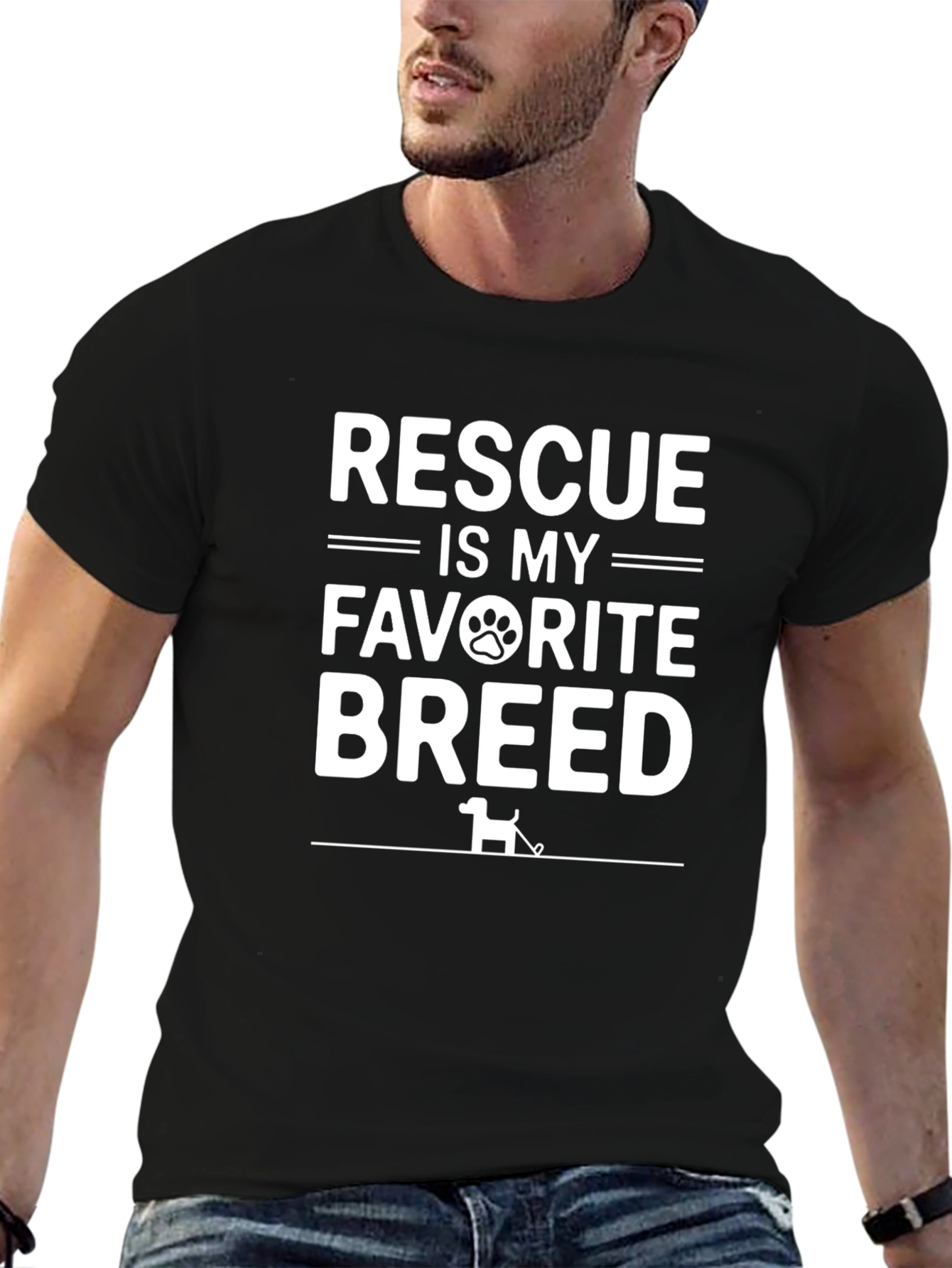 Rescue Is My Favorite Breed Dog Lover T-Shirt
