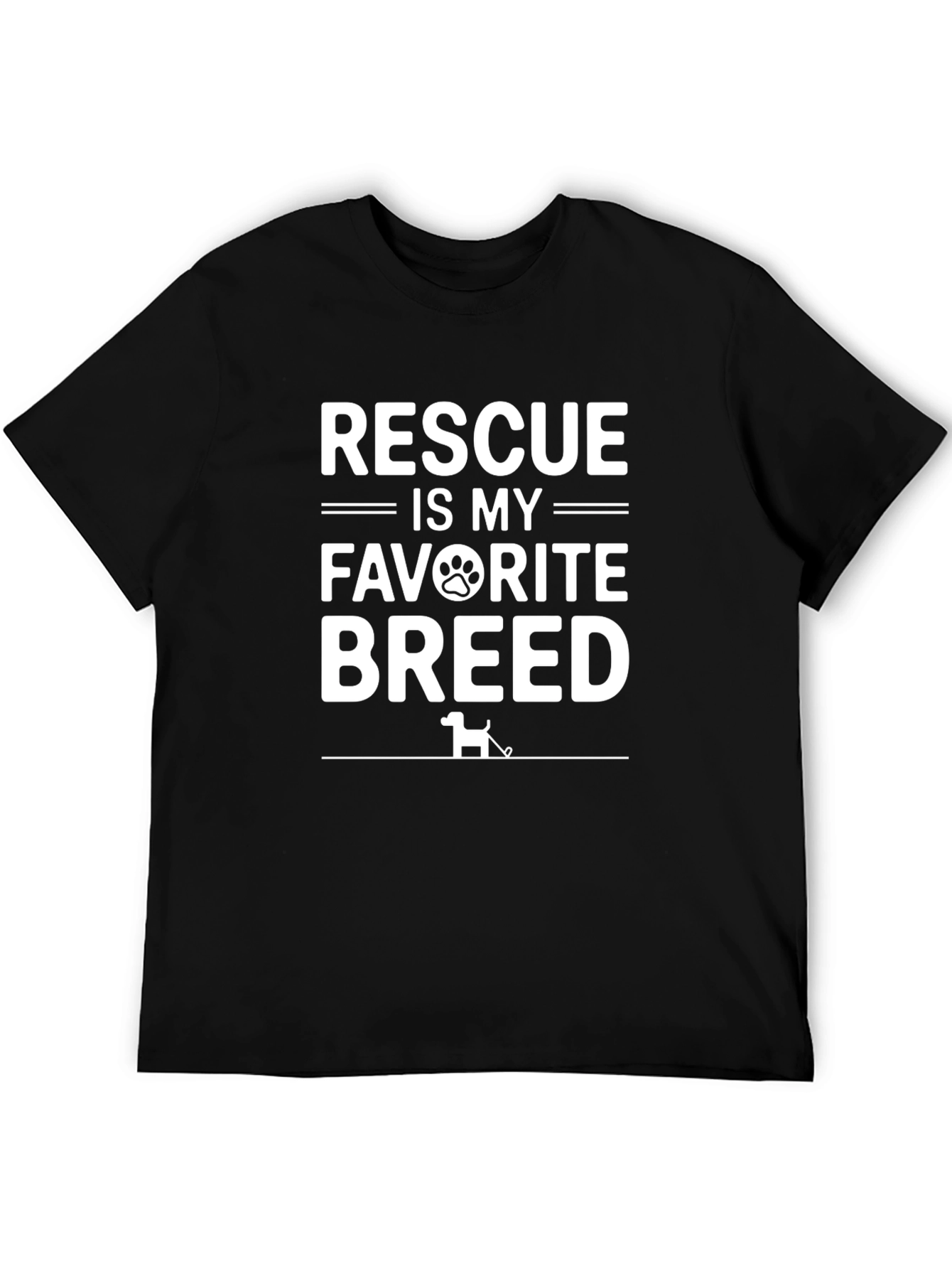 Rescue Is My Favorite Breed Dog Lover T-Shirt
