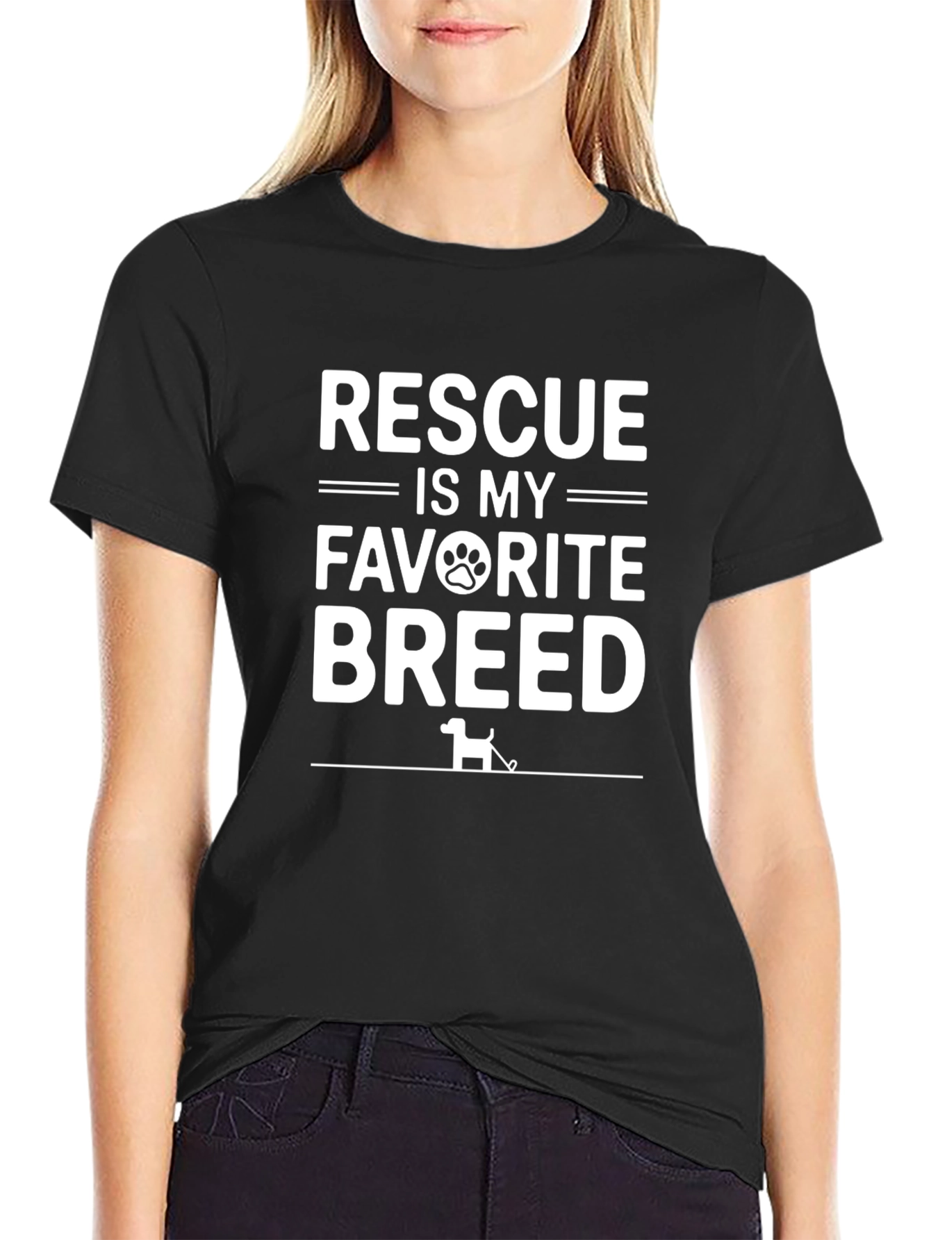 Rescue Is My Favorite Breed Dog Lover T-Shirt