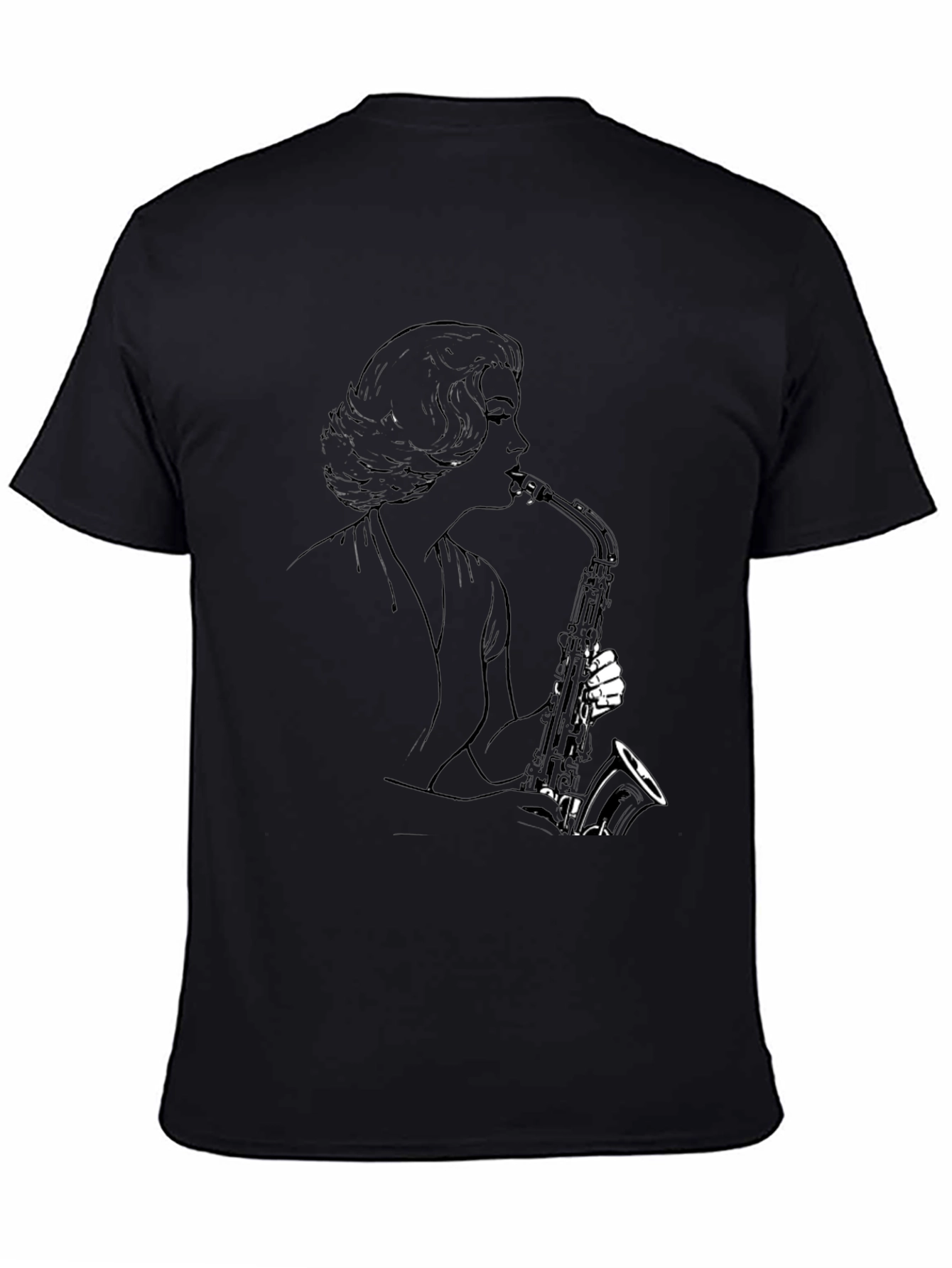 Saxophone Player Graphic Tee
