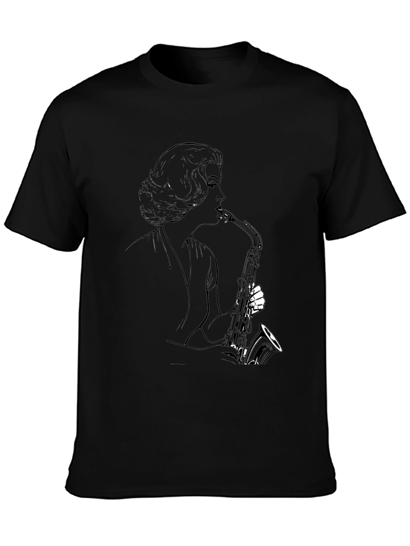 Saxophone Player Graphic Tee