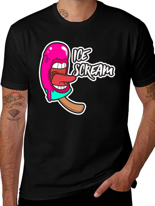 Ice Scream Graphic T-Shirt - Funny Novelty Tee