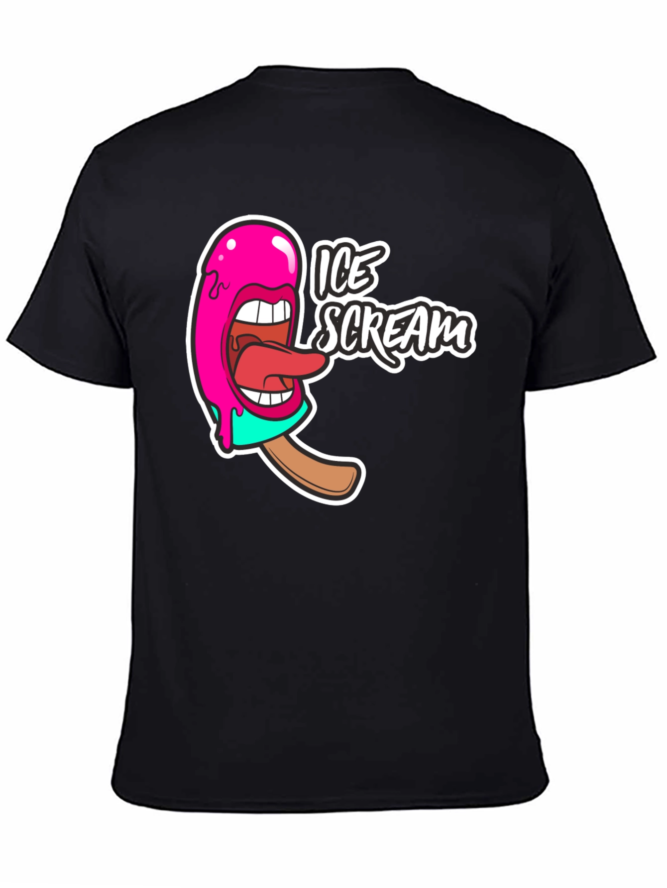 Ice Scream Graphic T-Shirt - Funny Novelty Tee