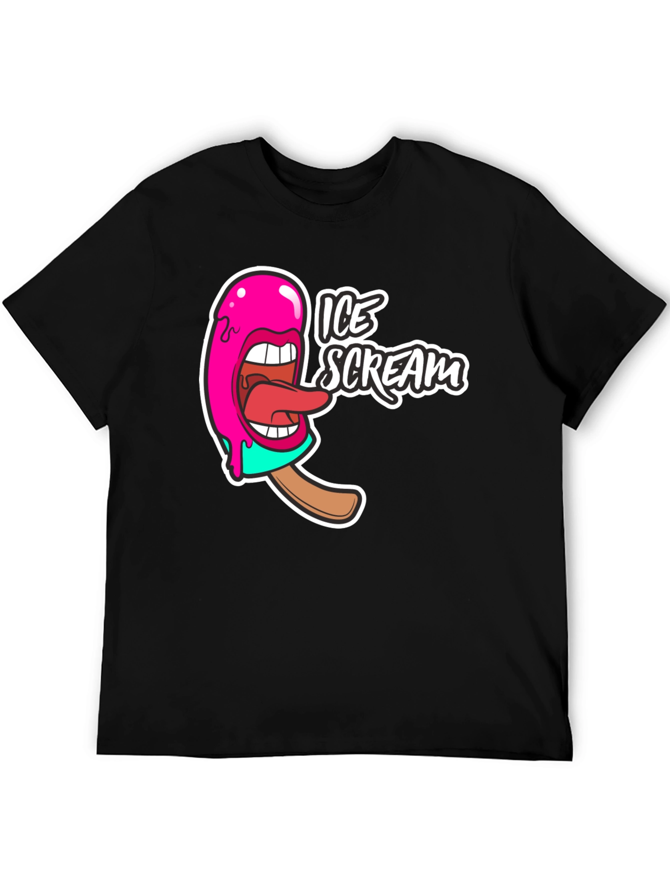 Ice Scream Graphic T-Shirt - Funny Novelty Tee