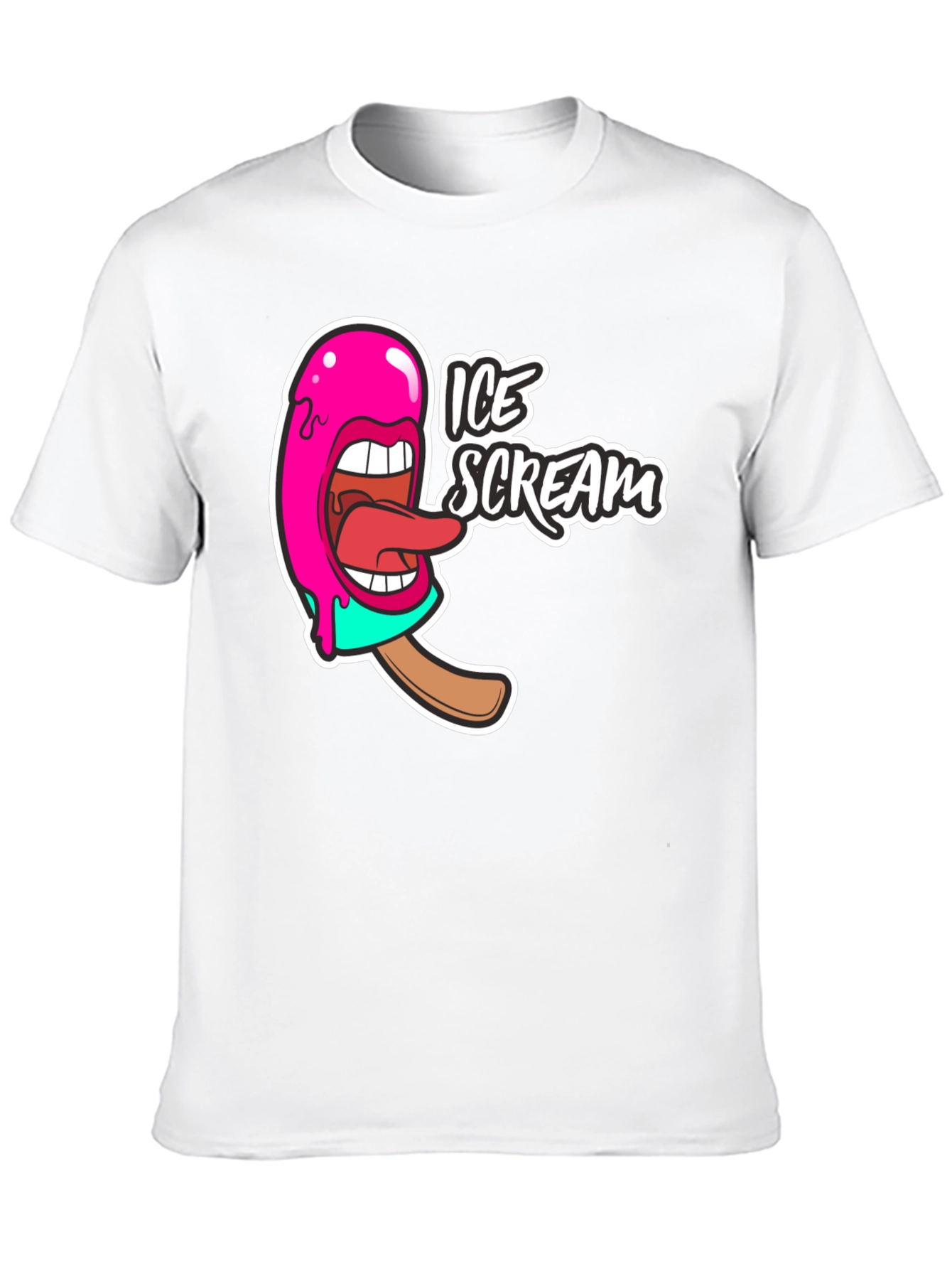 Ice Scream Graphic T-Shirt - Funny Novelty Tee