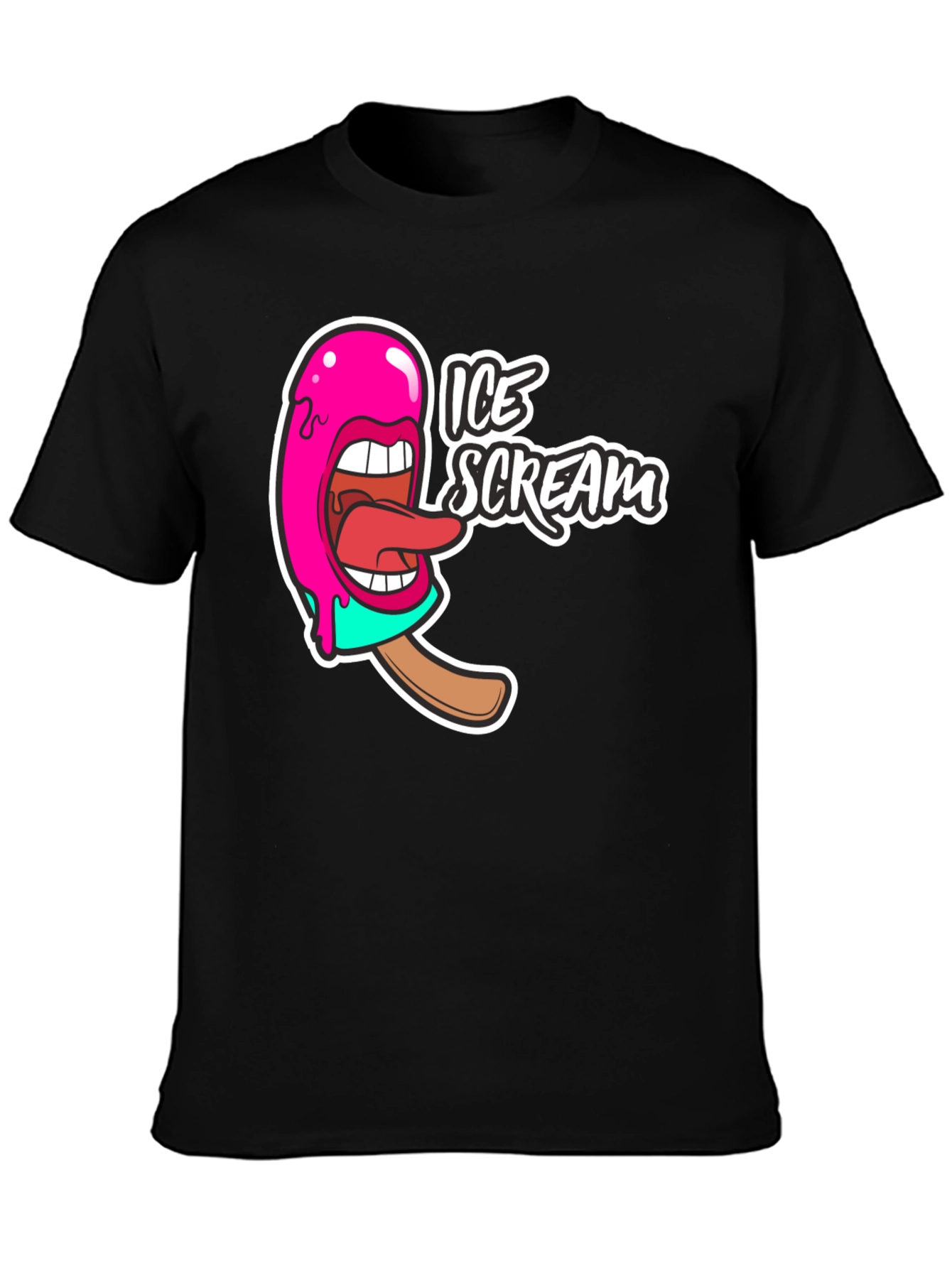 Ice Scream Graphic T-Shirt - Funny Novelty Tee
