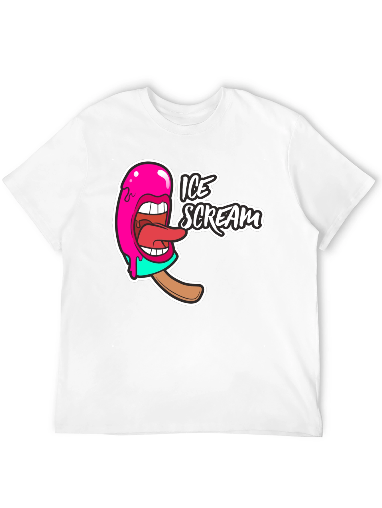 Ice Scream Graphic T-Shirt - Funny Novelty Tee