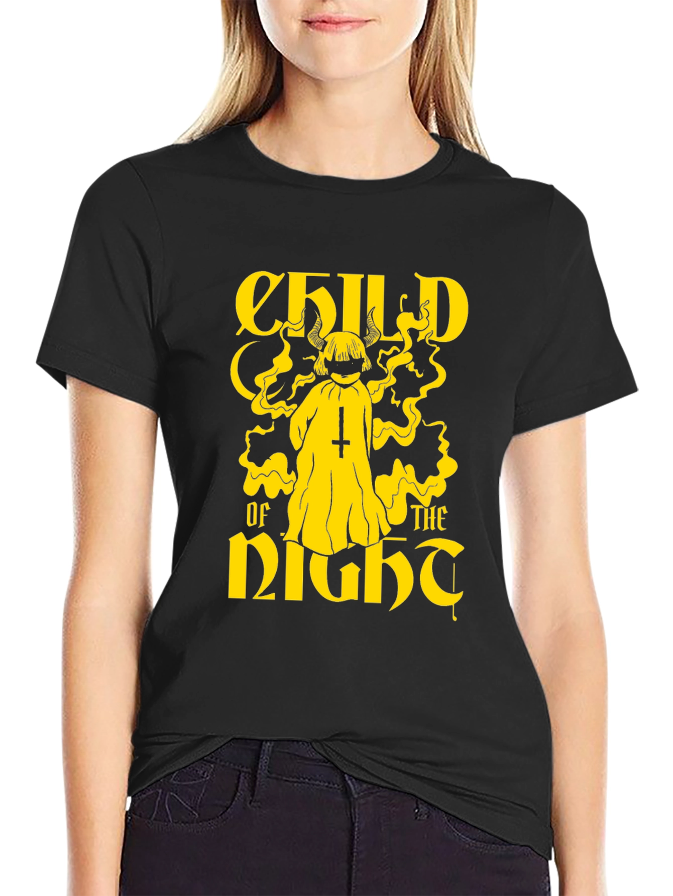 Child of the Night Graphic Tee - Black