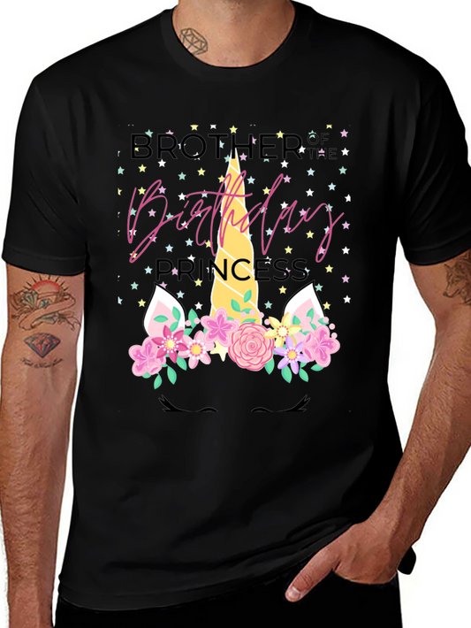 Brother of the Birthday Princess Unicorn T-Shirt
