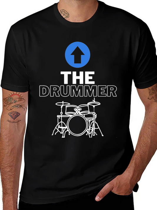The Drummer Graphic Tee - Music Lover T-Shirt