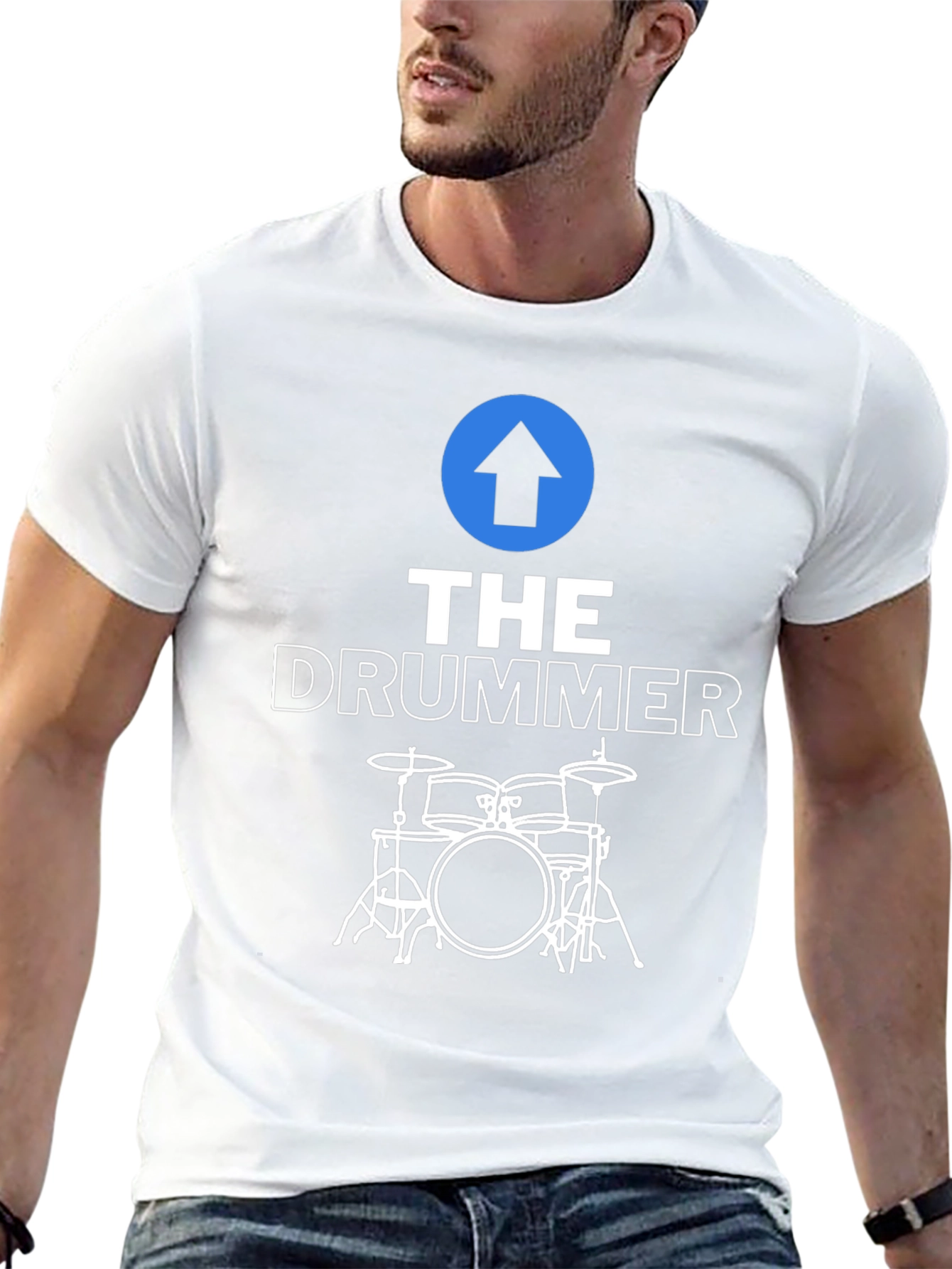 The Drummer Graphic Tee - Music Lover T-Shirt