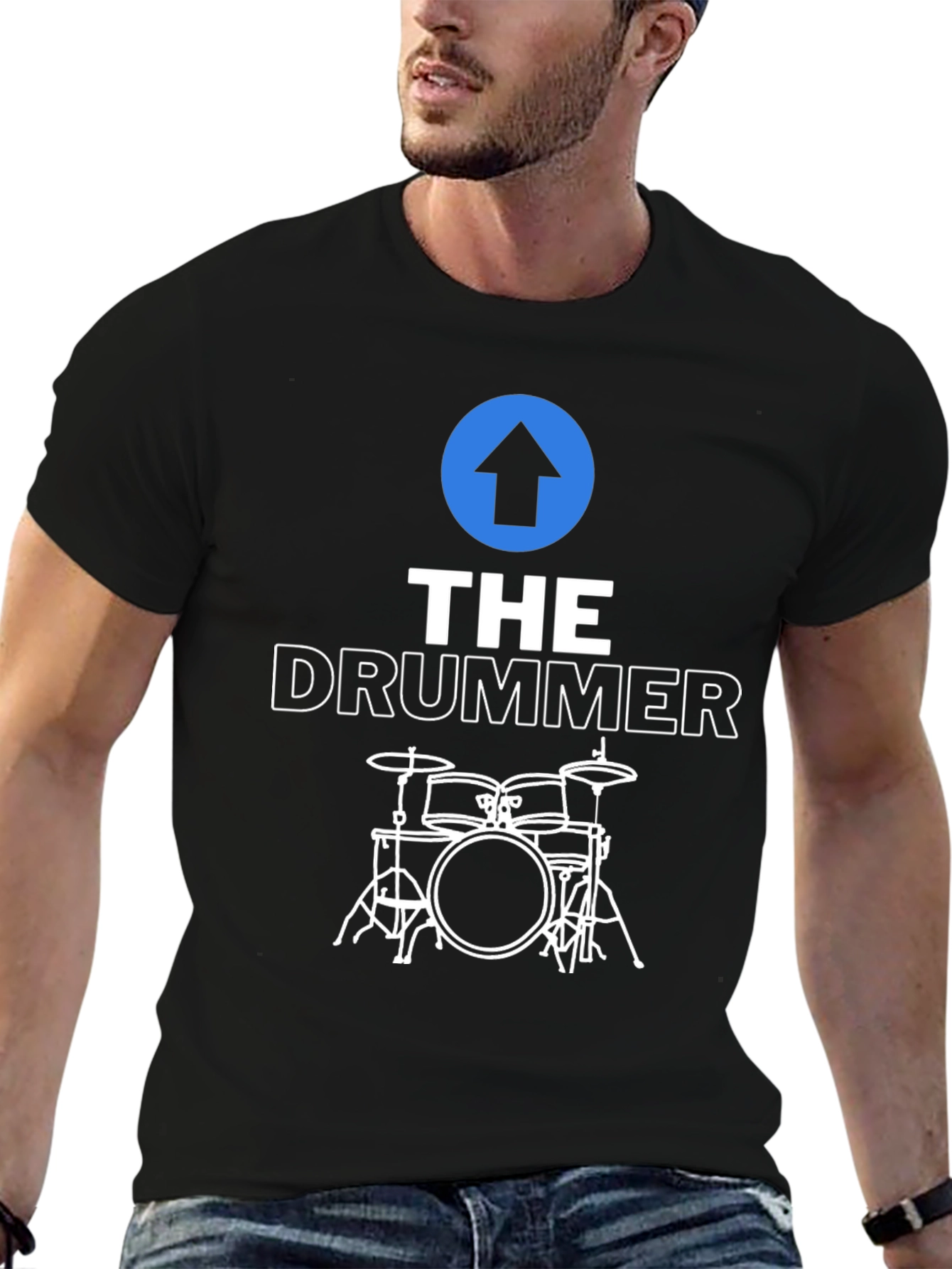 The Drummer Graphic Tee - Music Lover T-Shirt