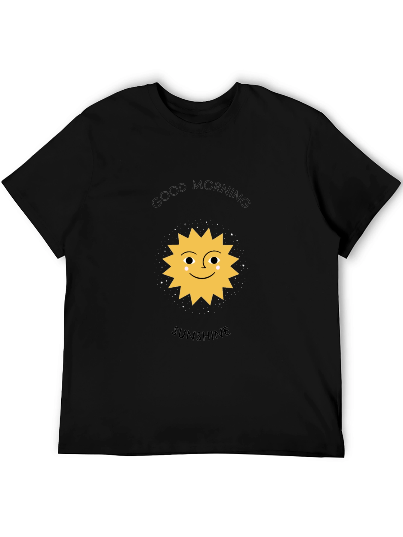 Sunshine Graphic Tee - Black Cotton Blend