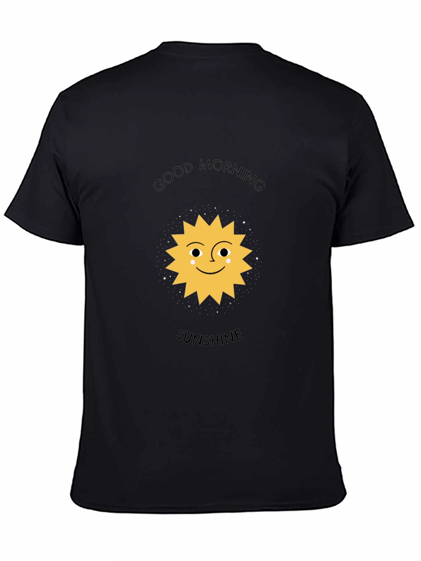 Sunshine Graphic Tee - Black Cotton Blend