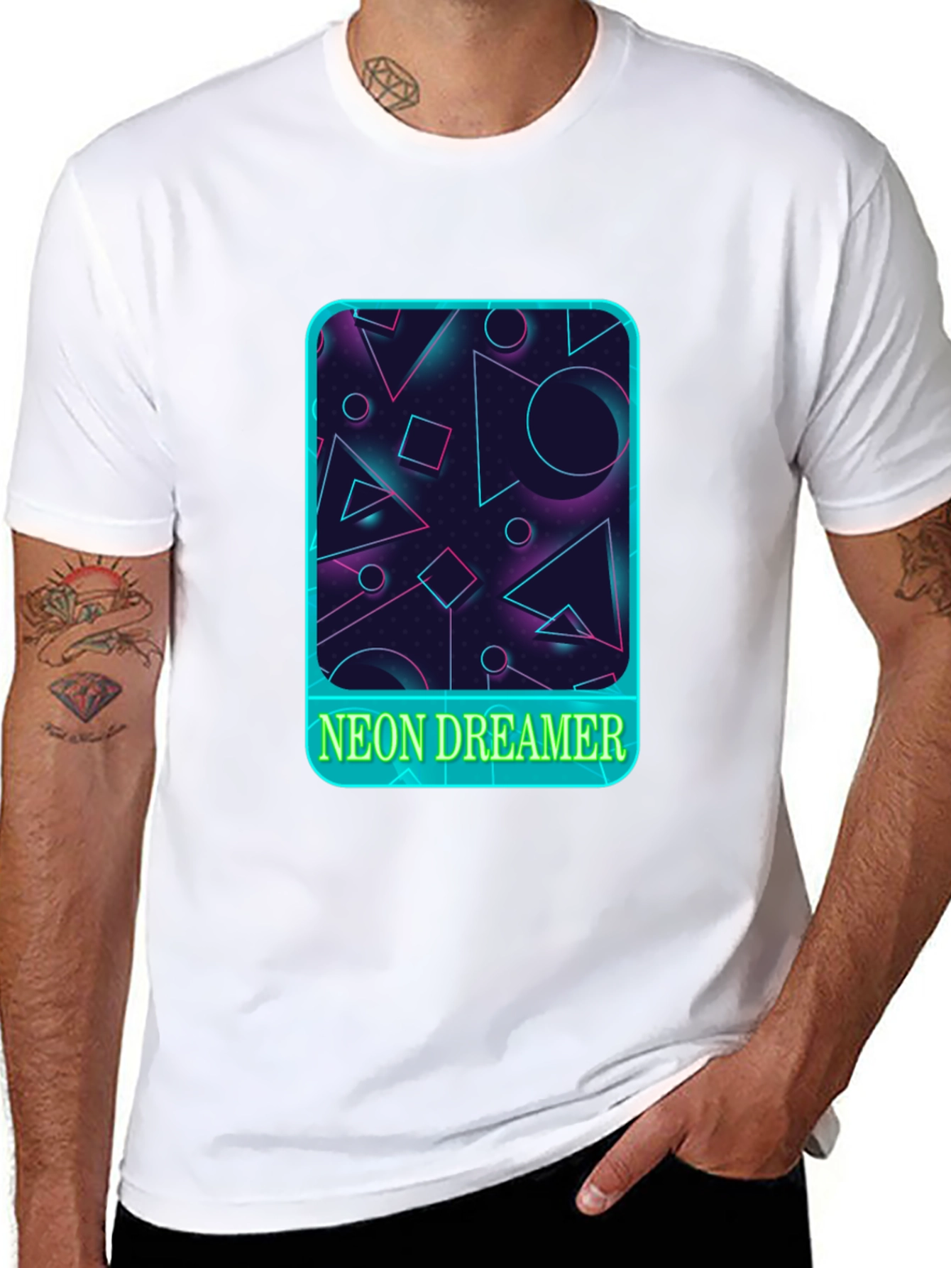Neon Dreamer Graphic Tee - Retro Style