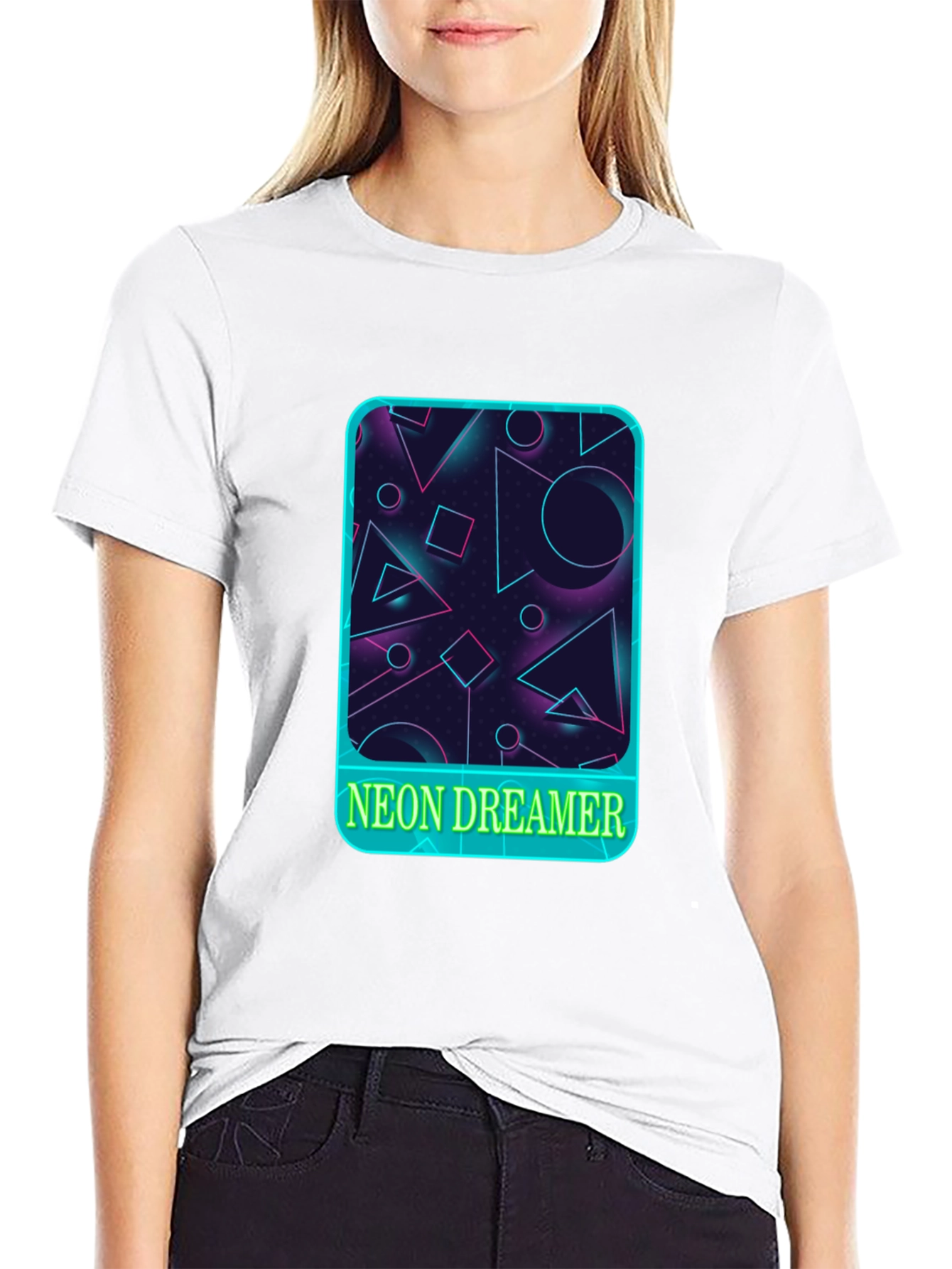 Neon Dreamer Graphic Tee - Retro Style