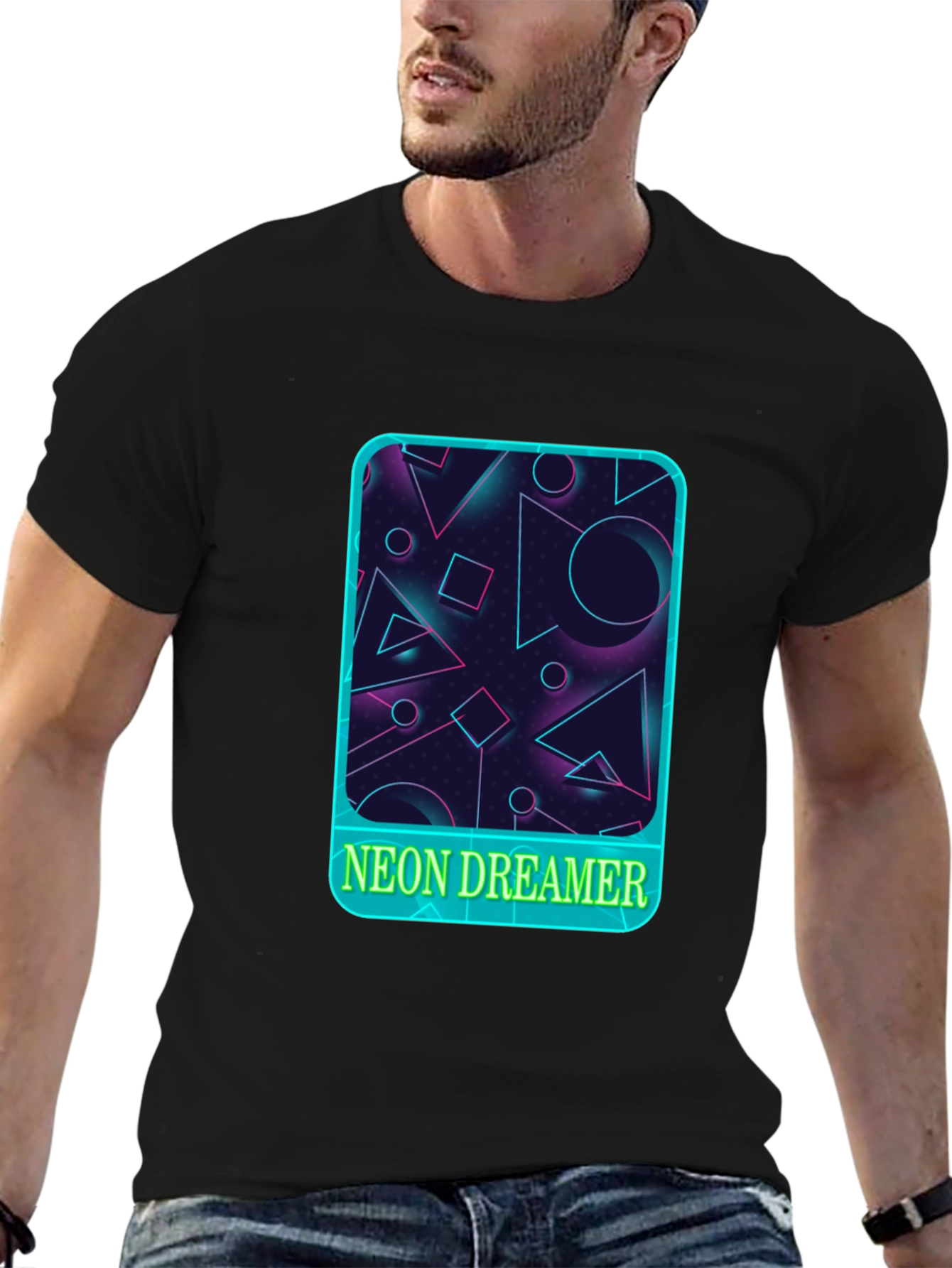 Neon Dreamer Graphic Tee - Retro Style