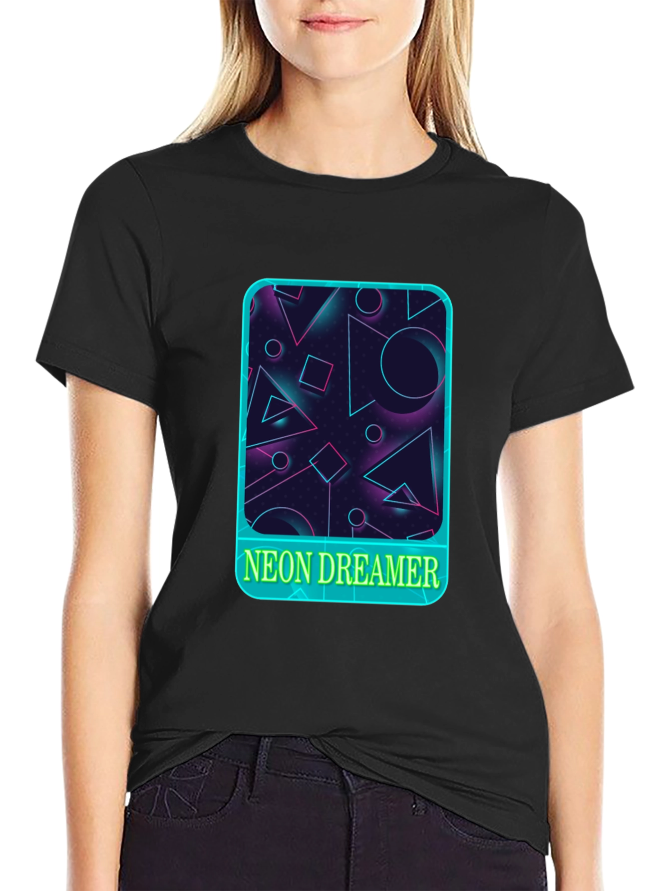 Neon Dreamer Graphic Tee - Retro Style