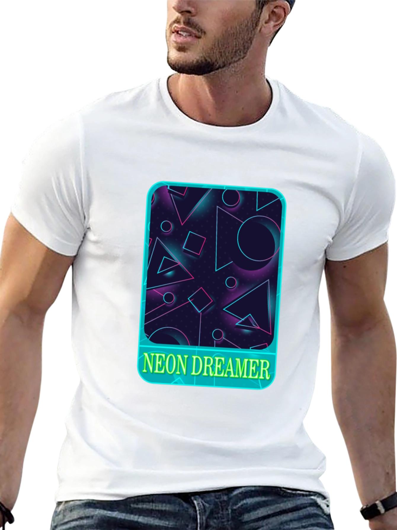 Neon Dreamer Graphic Tee - Retro Style