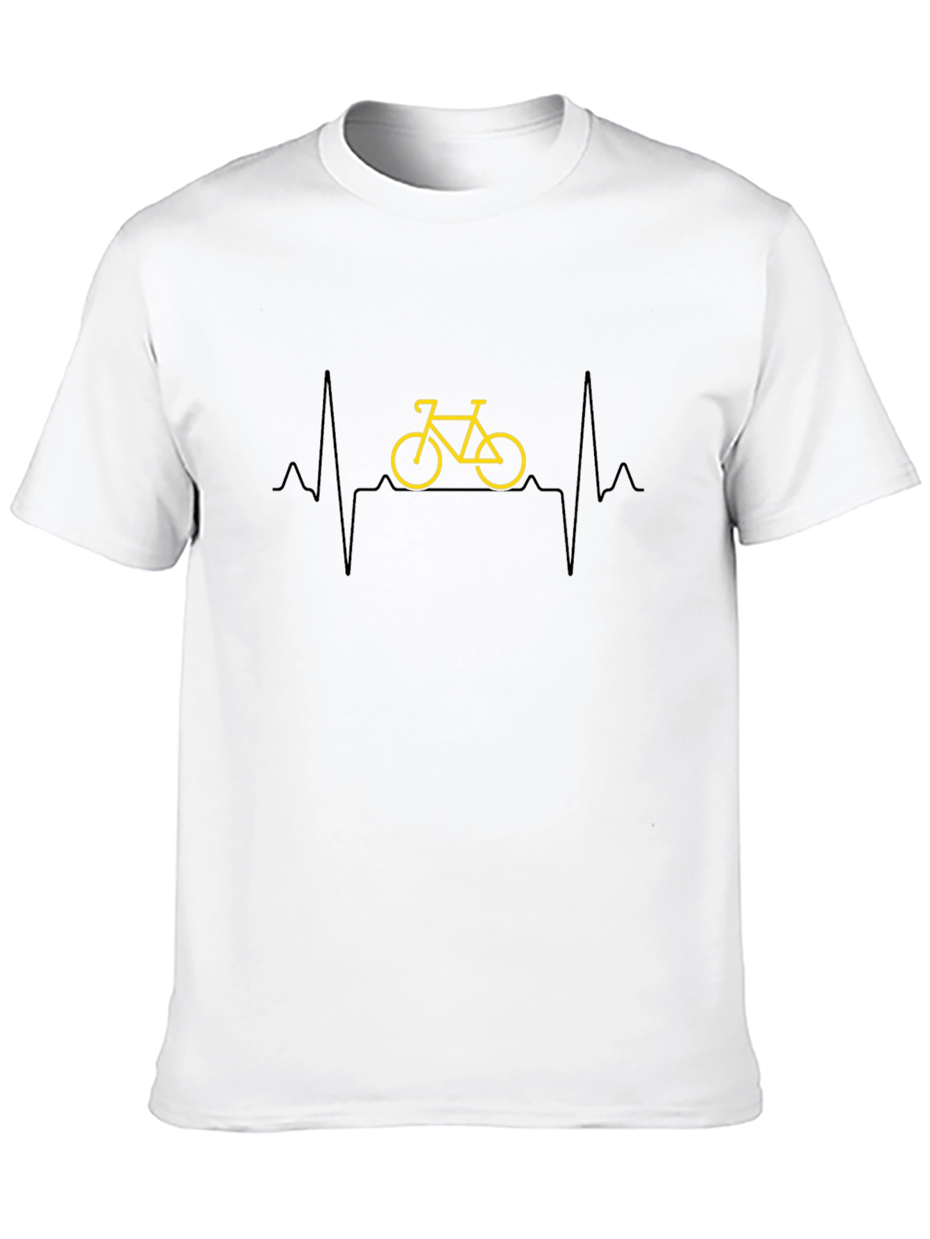 Bicycle Heartbeat Graphic T-Shirt - Cycling Life