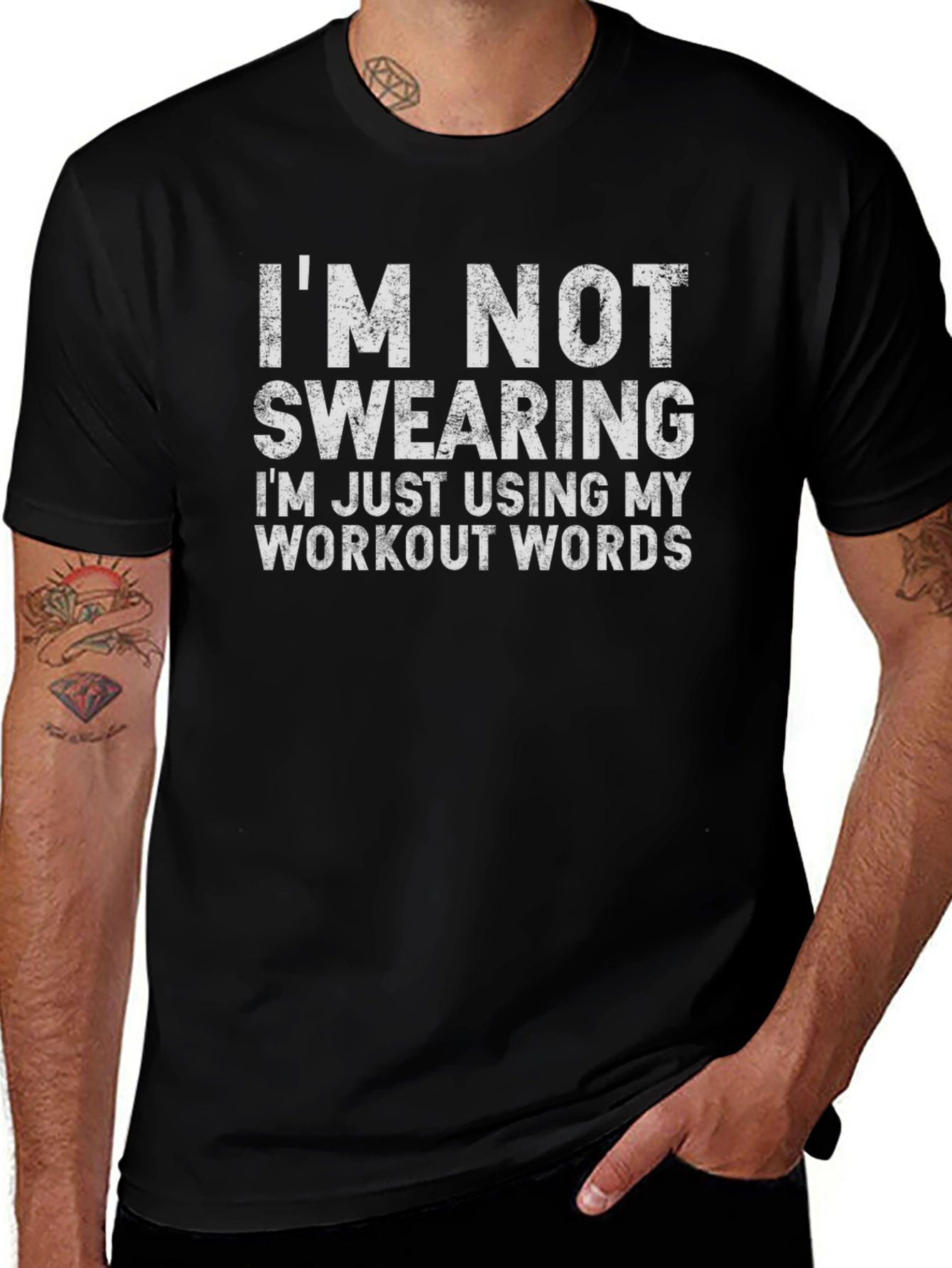 Workout Humor T-Shirt: Im Not Swearing