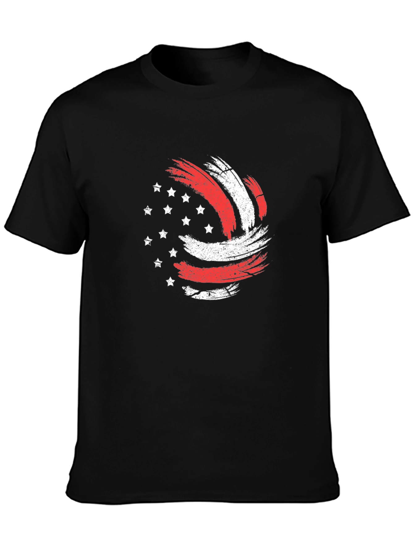 Patriotic Volleyball Graphic Tee - USA Pride