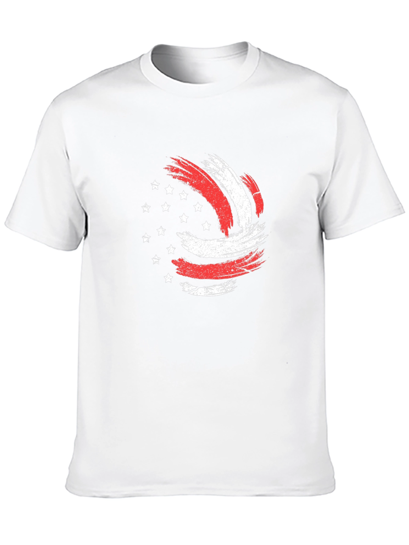 Patriotic Volleyball Graphic Tee - USA Pride