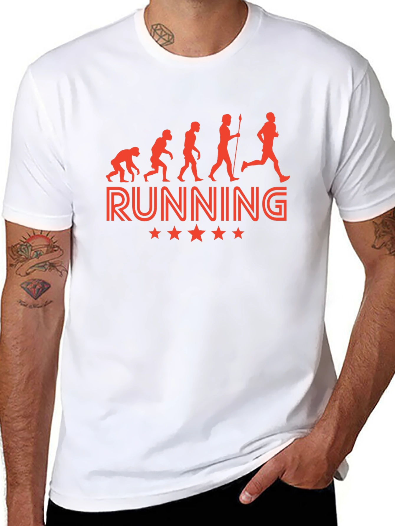 Running Evolution Black T-Shirt