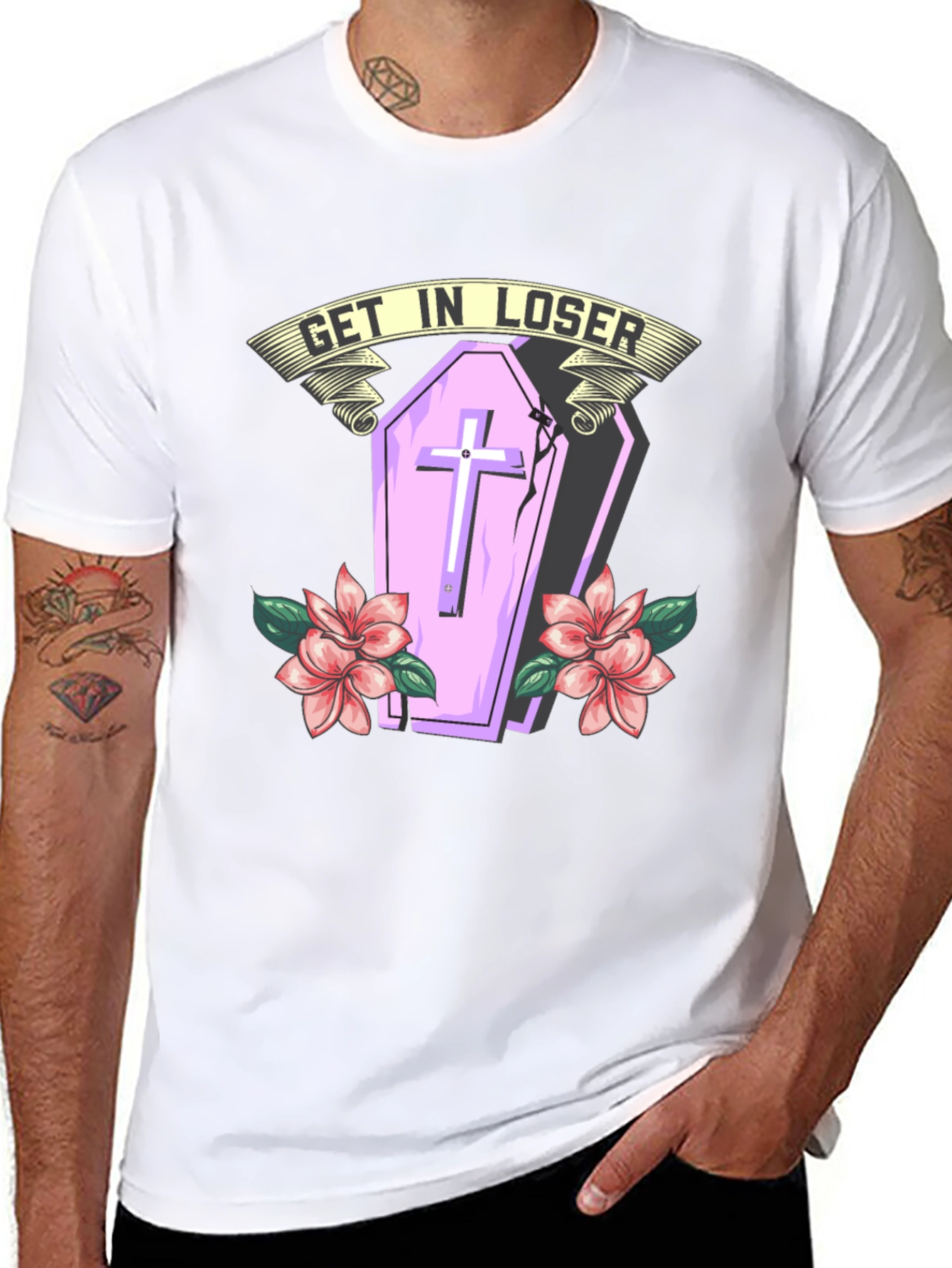 Get In Loser Coffin Tee